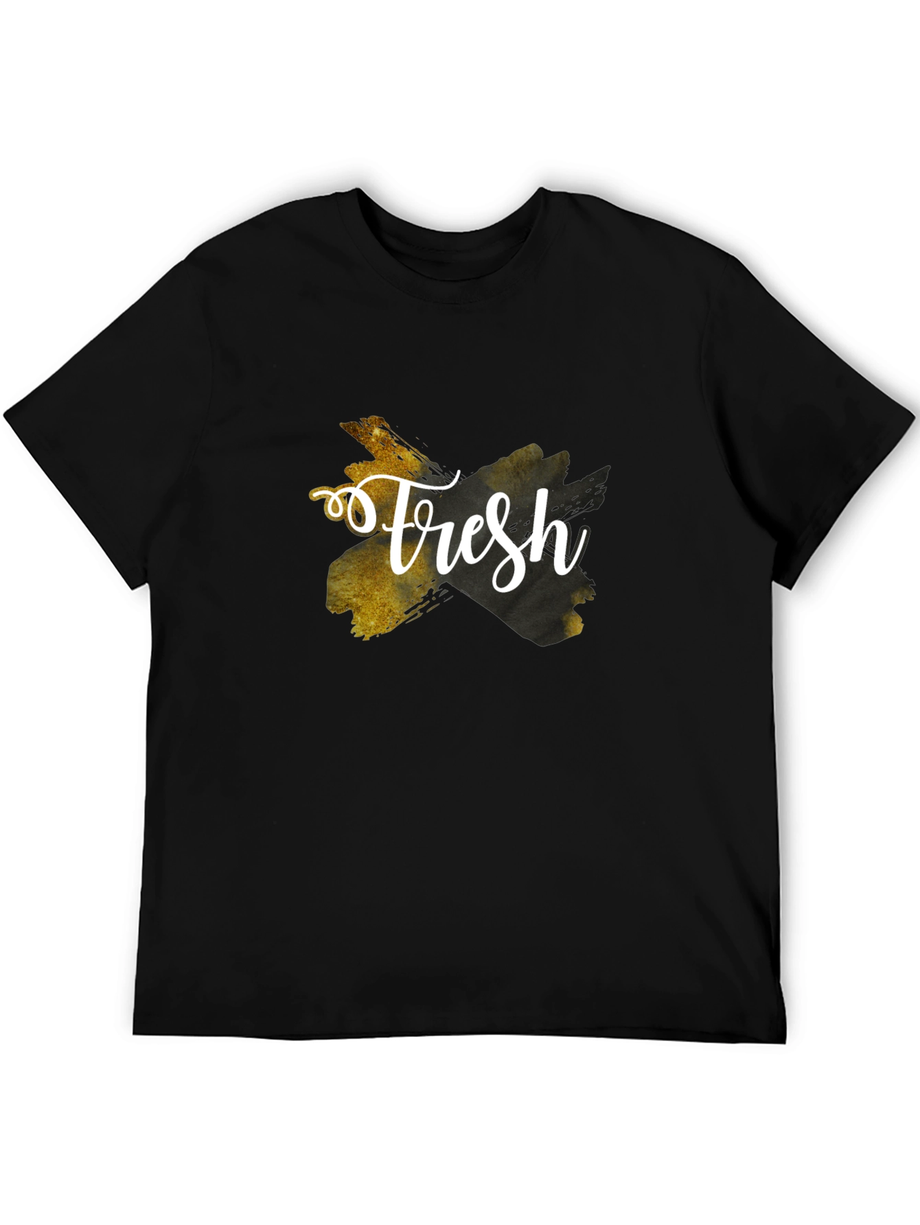 Fresh Graphic Tee - Stylish Black T-Shirt