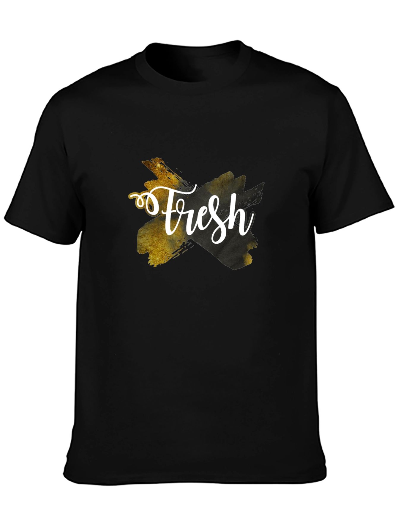 Fresh Graphic Tee - Stylish Black T-Shirt