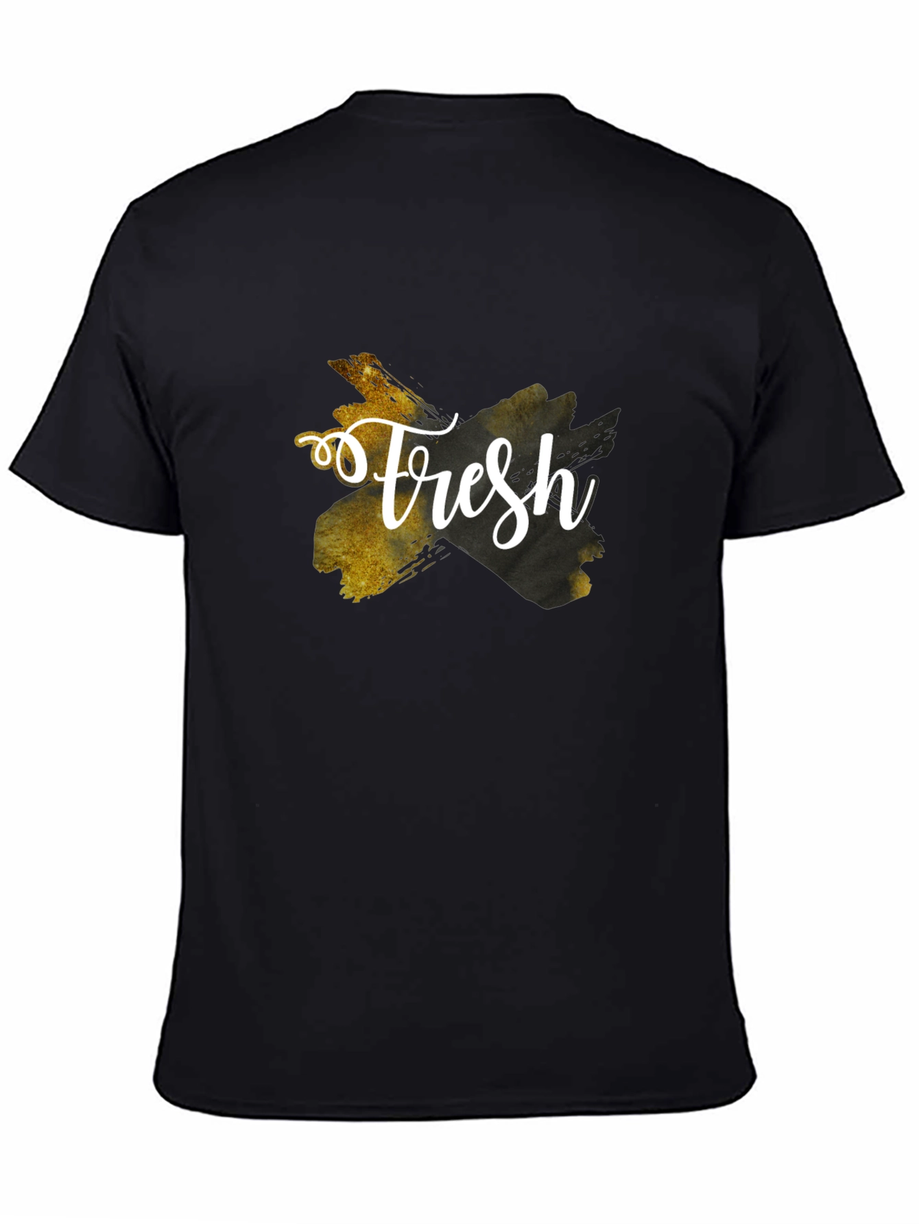 Fresh Graphic Tee - Stylish Black T-Shirt