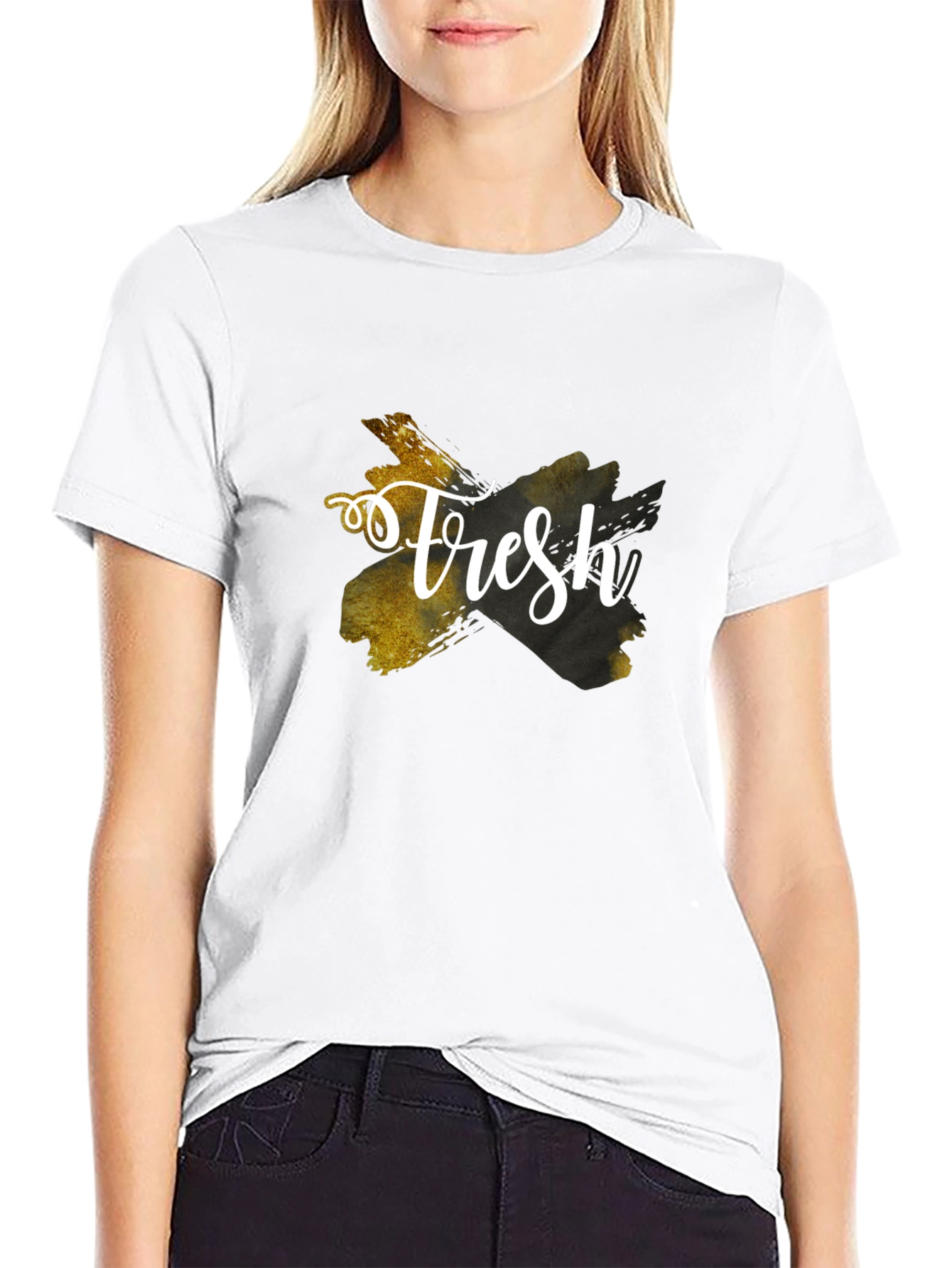 Fresh Graphic Tee - Stylish Black T-Shirt