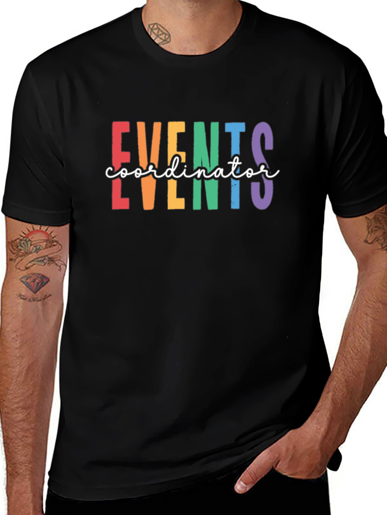 Events Coordinator Rainbow T-Shirt