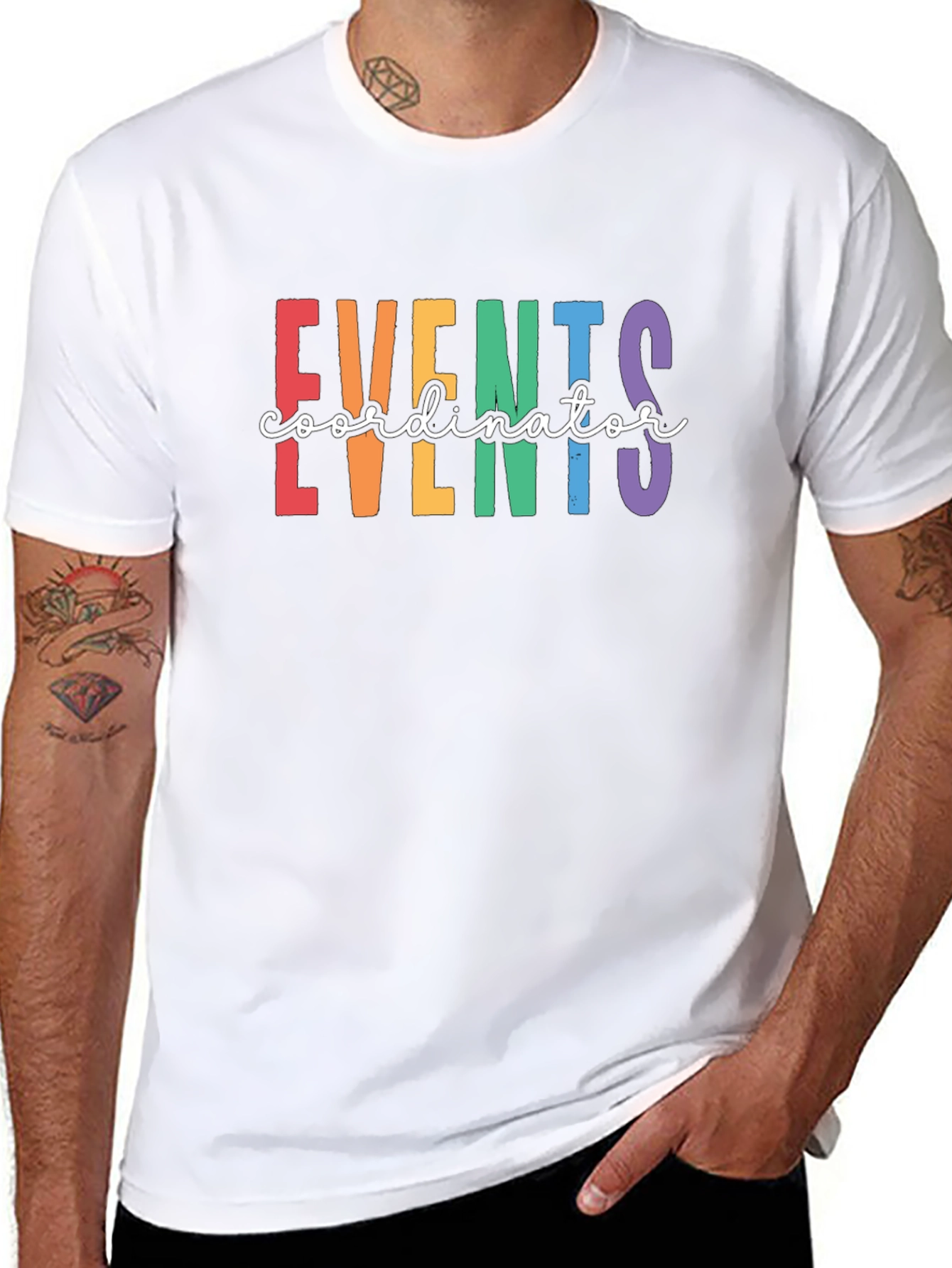 Events Coordinator Rainbow T-Shirt