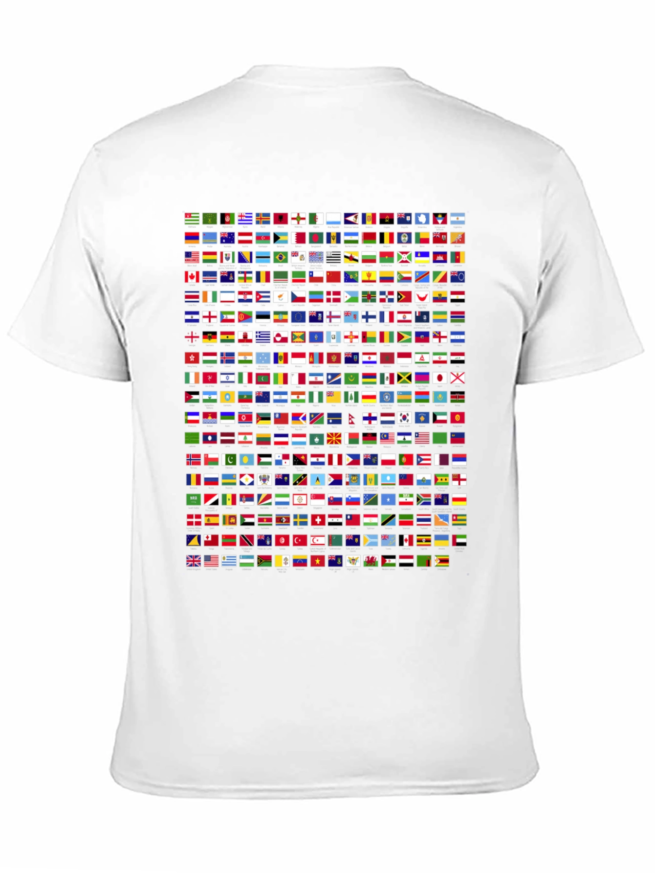 Flags of the World Graphic T-Shirt - Black