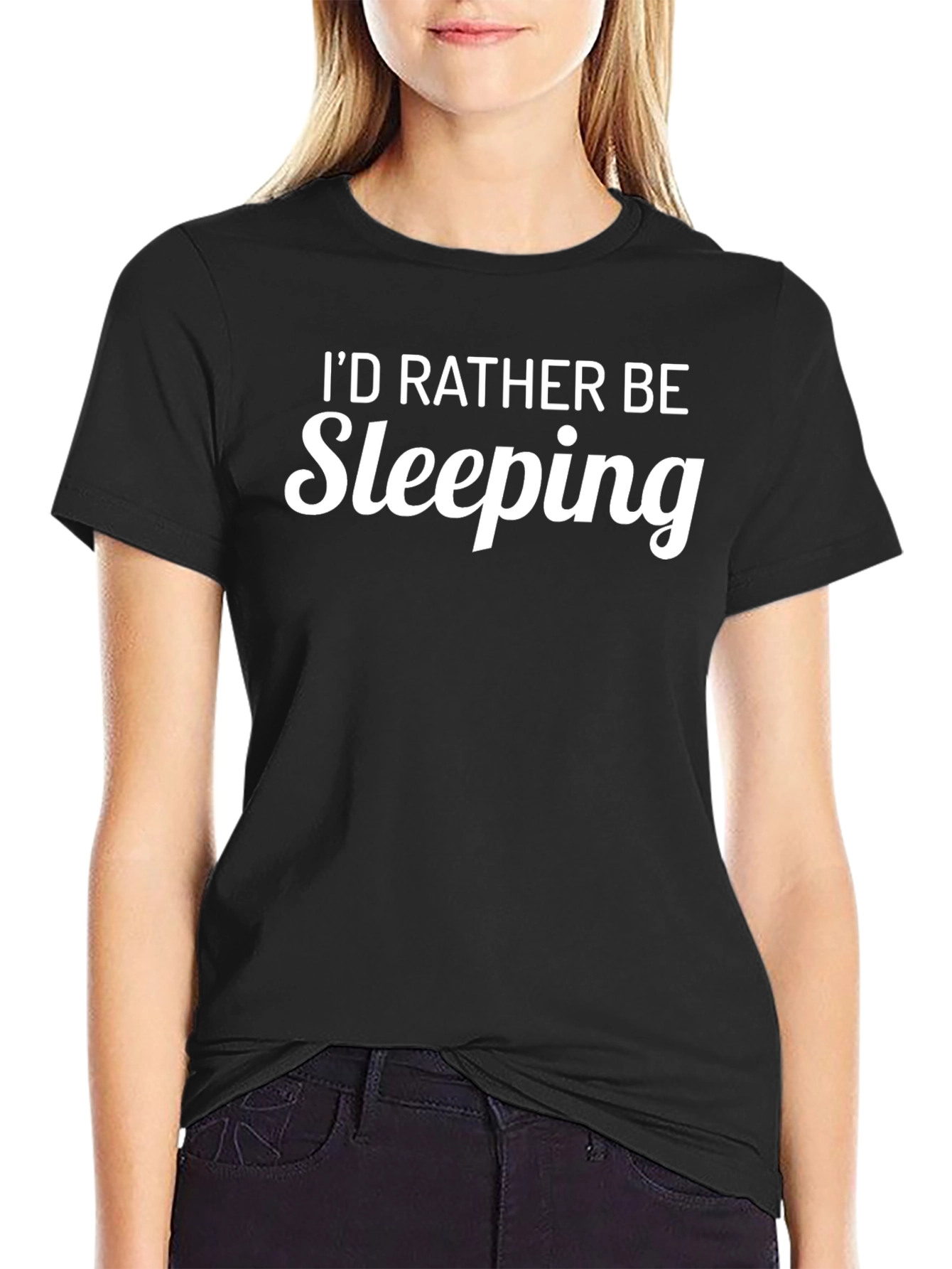 Id Rather Be Sleeping Funny Graphic T-Shirt