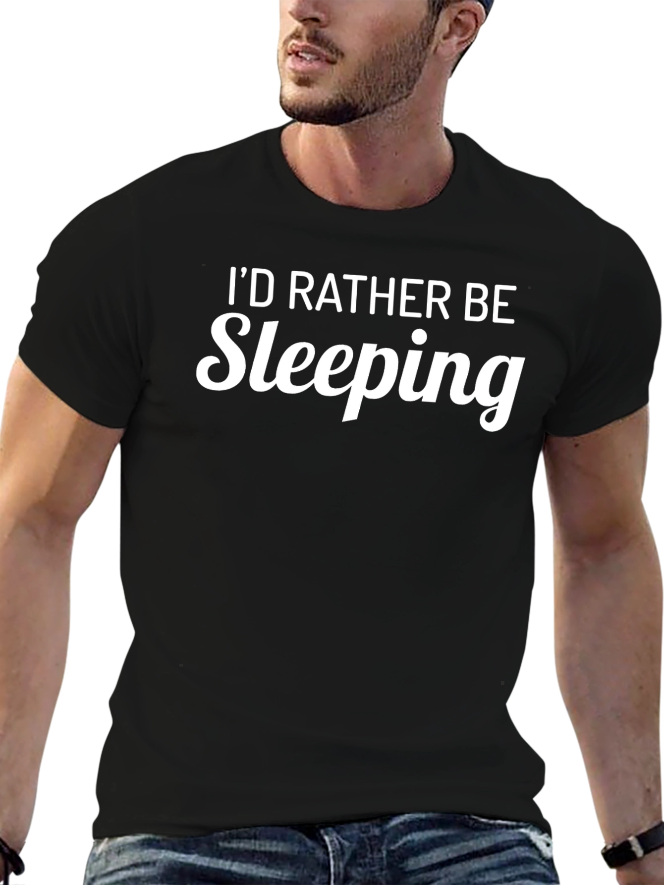 Id Rather Be Sleeping Funny Graphic T-Shirt