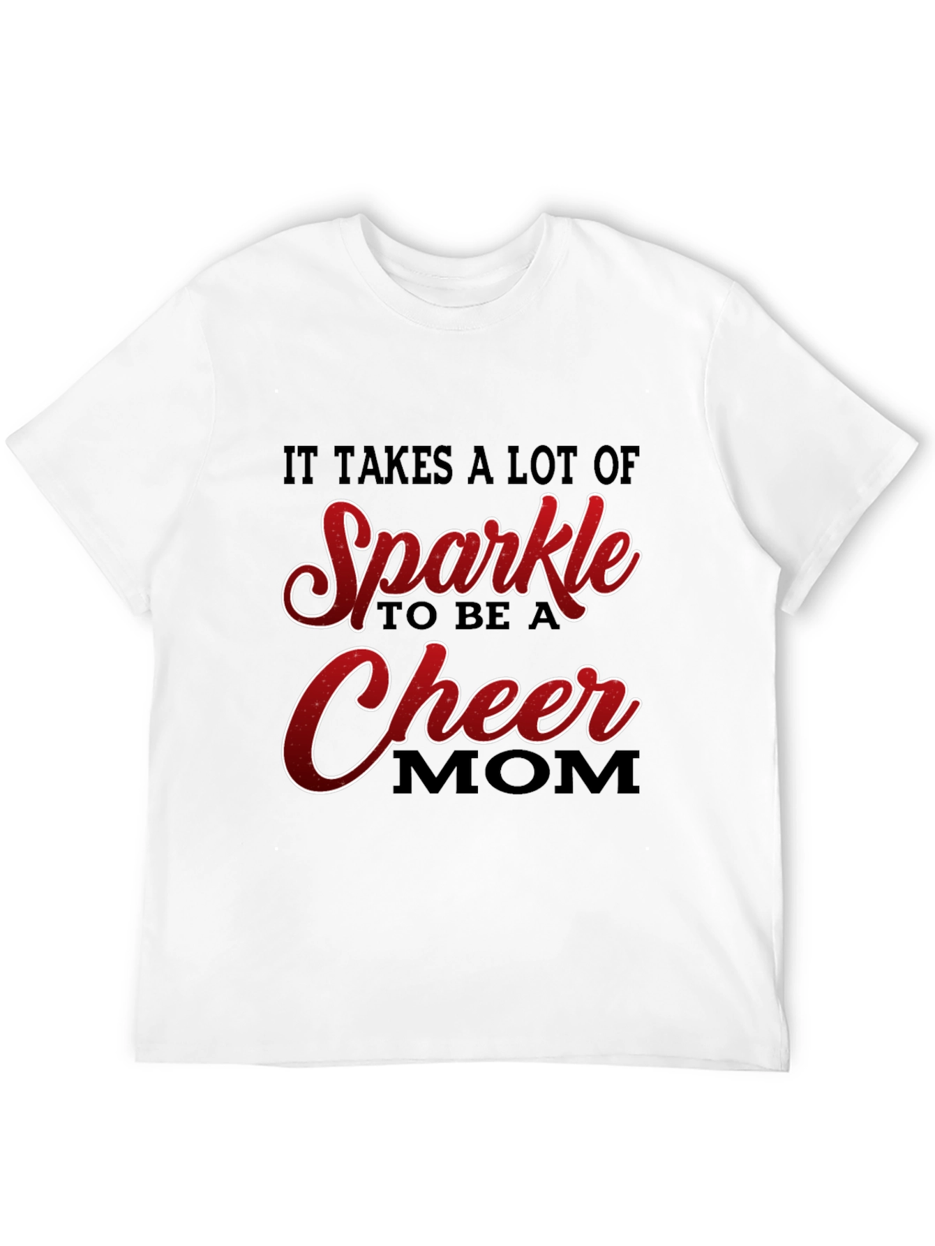 Sparkle Cheer Mom Graphic T-Shirt