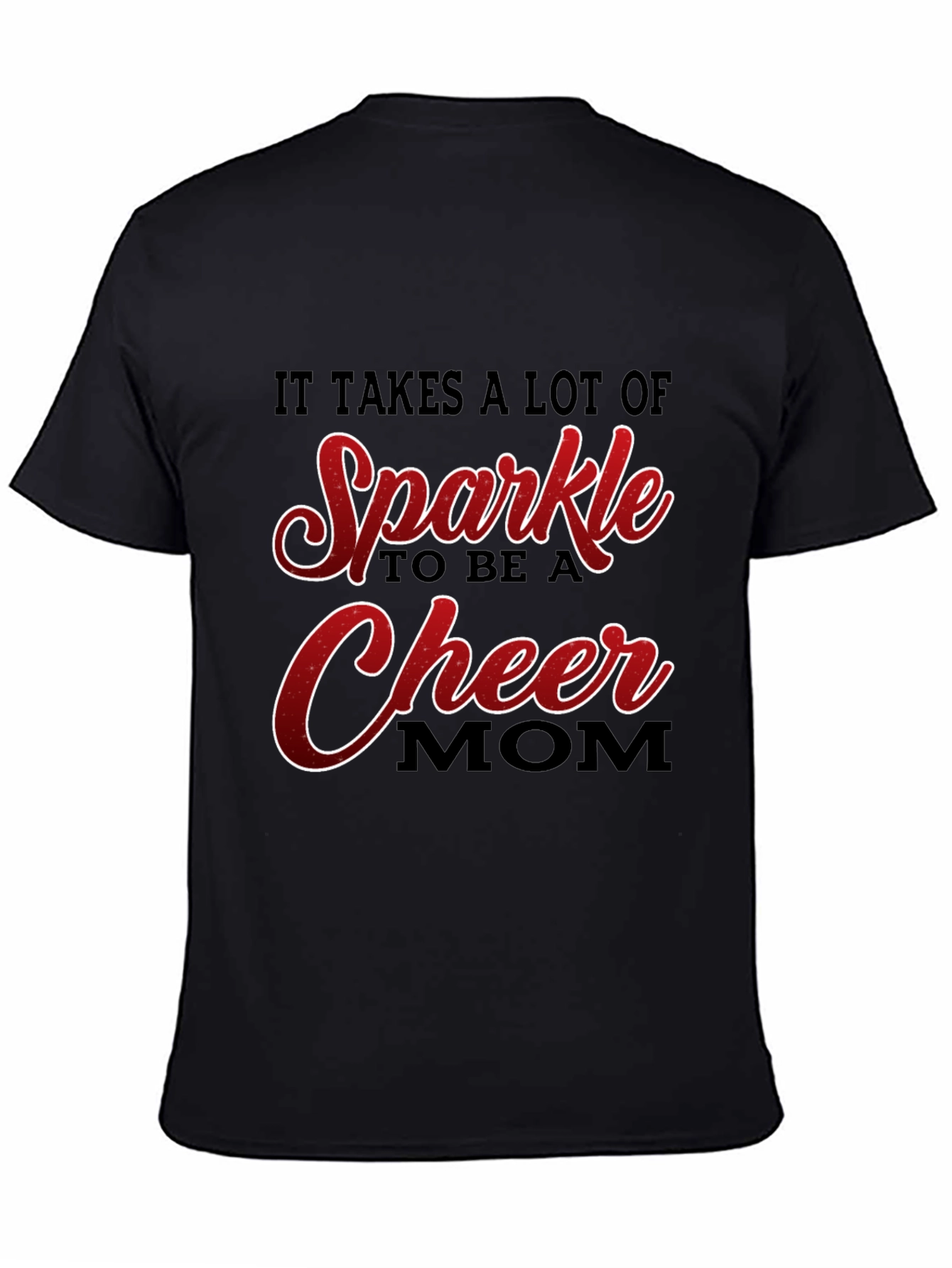 Sparkle Cheer Mom Graphic T-Shirt