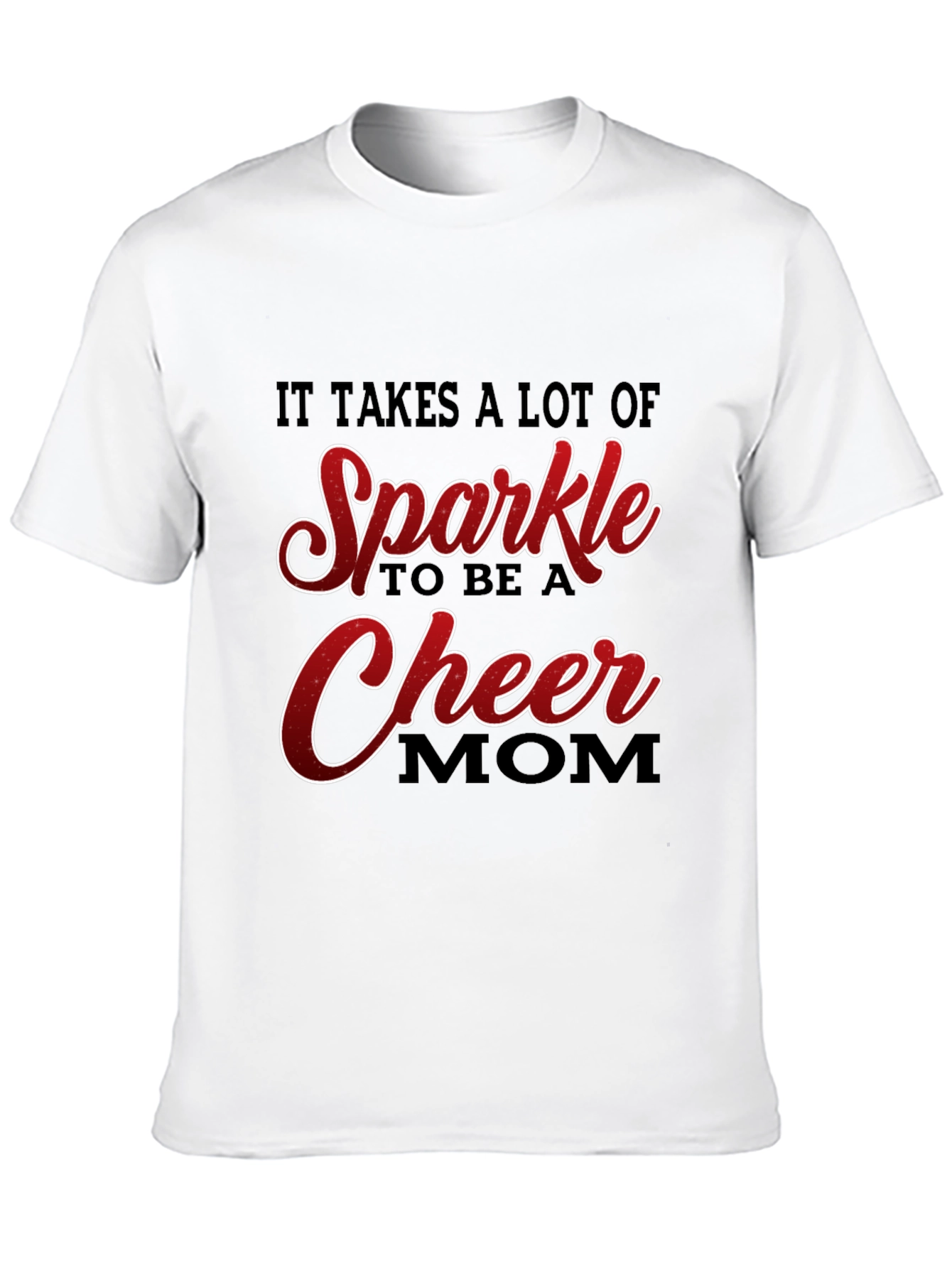 Sparkle Cheer Mom Graphic T-Shirt