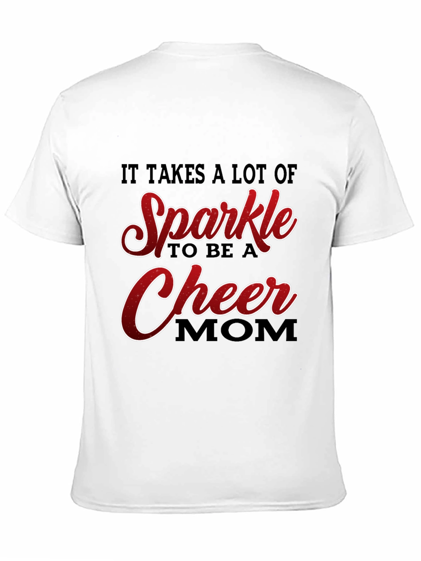 Sparkle Cheer Mom Graphic T-Shirt