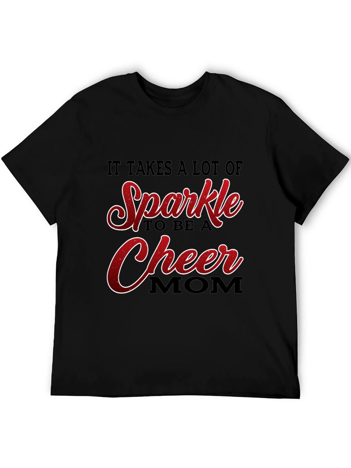 Sparkle Cheer Mom Graphic T-Shirt