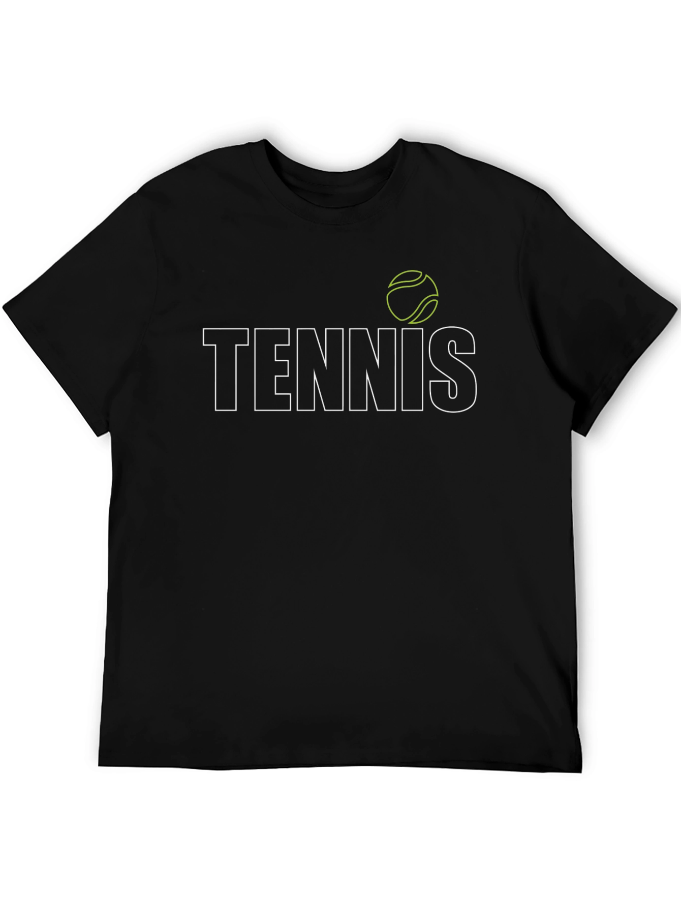 Tennis Graphic Tee - Cool Black Shirt
