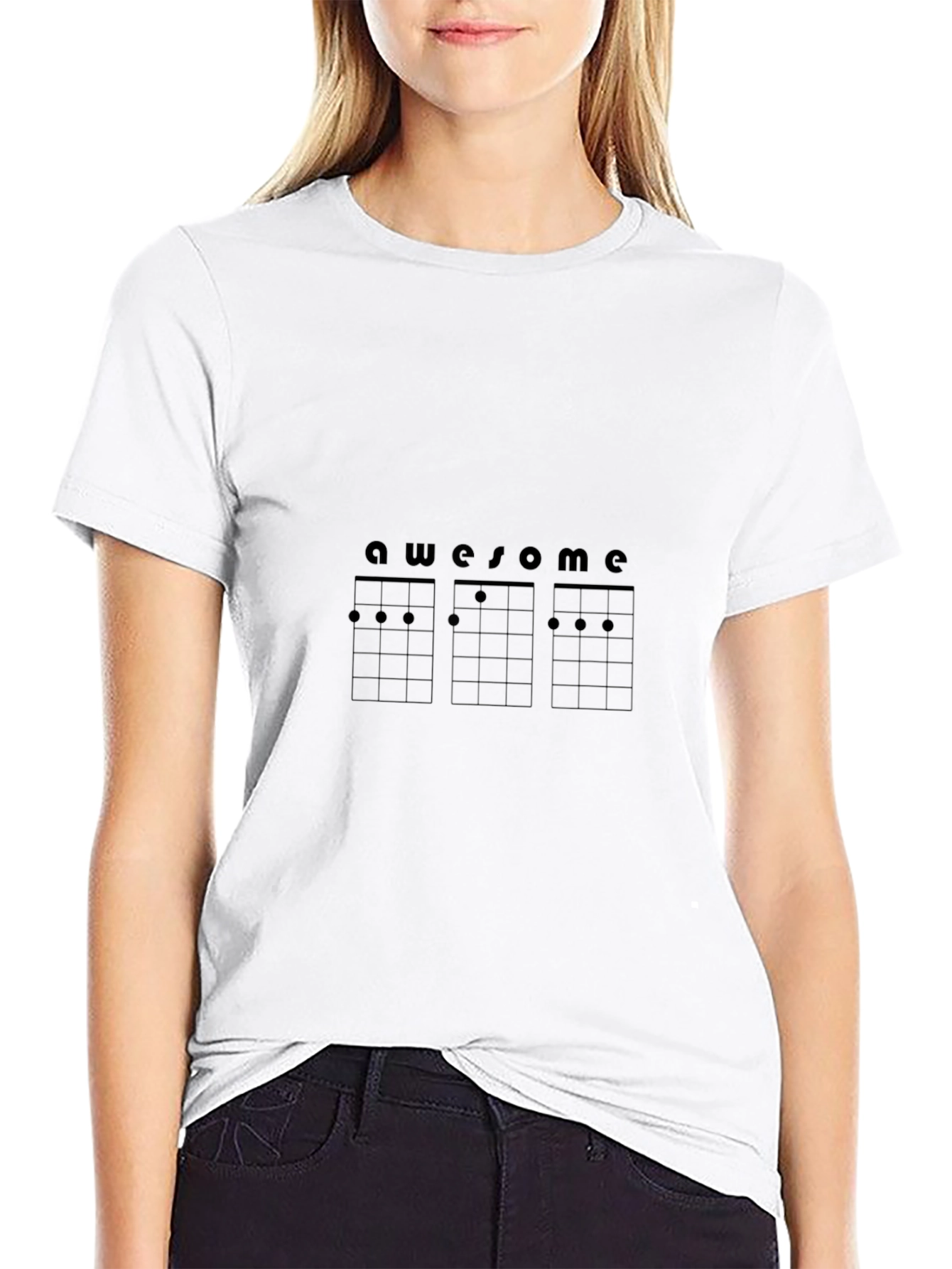 Awesome Ukulele Chord T-Shirt - Musician Style
