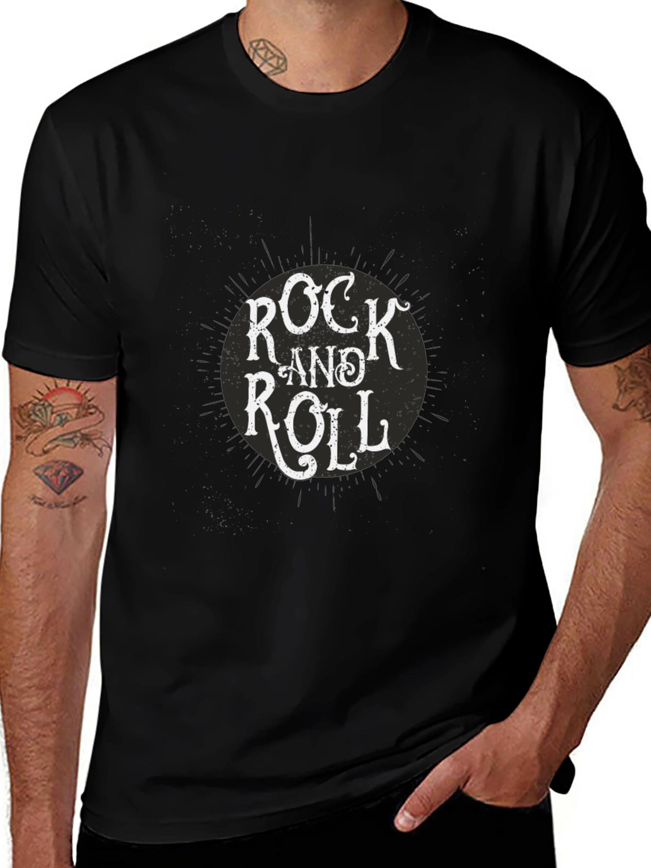 Rock and Roll Black T-Shirt