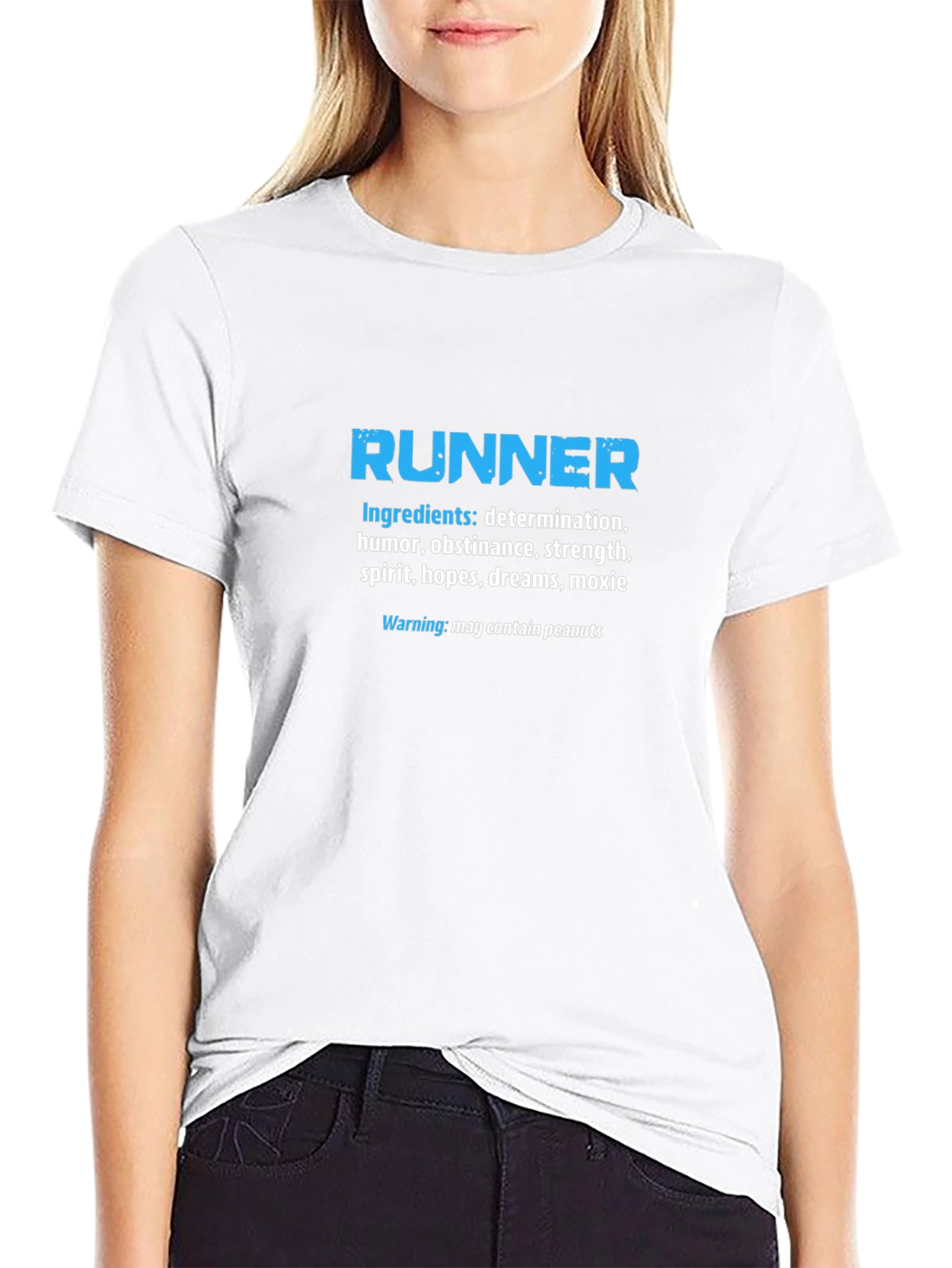 Runner Ingredients T-Shirt: Determination Humor Strength