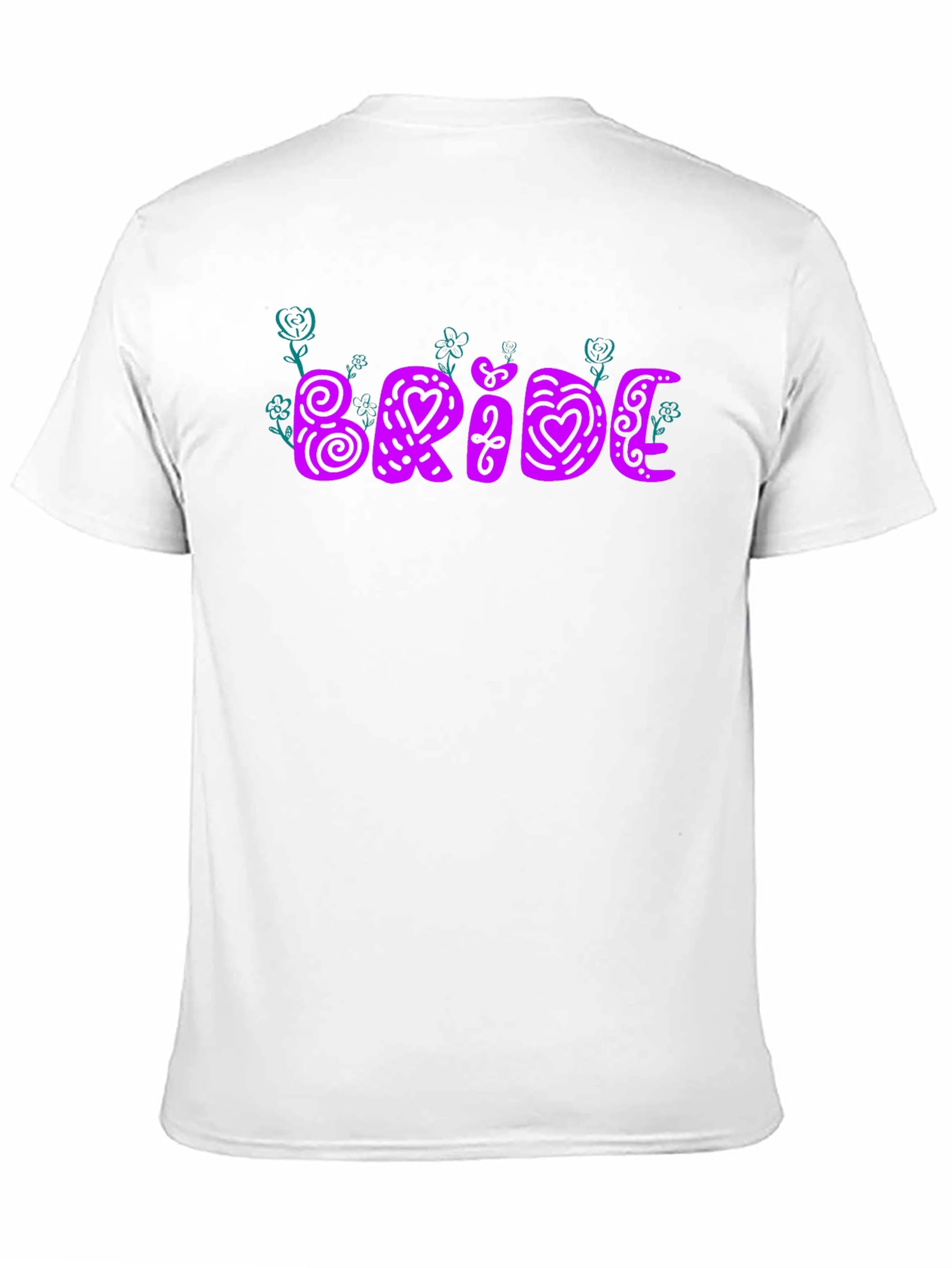 Bride Tee - Floral Heart Design