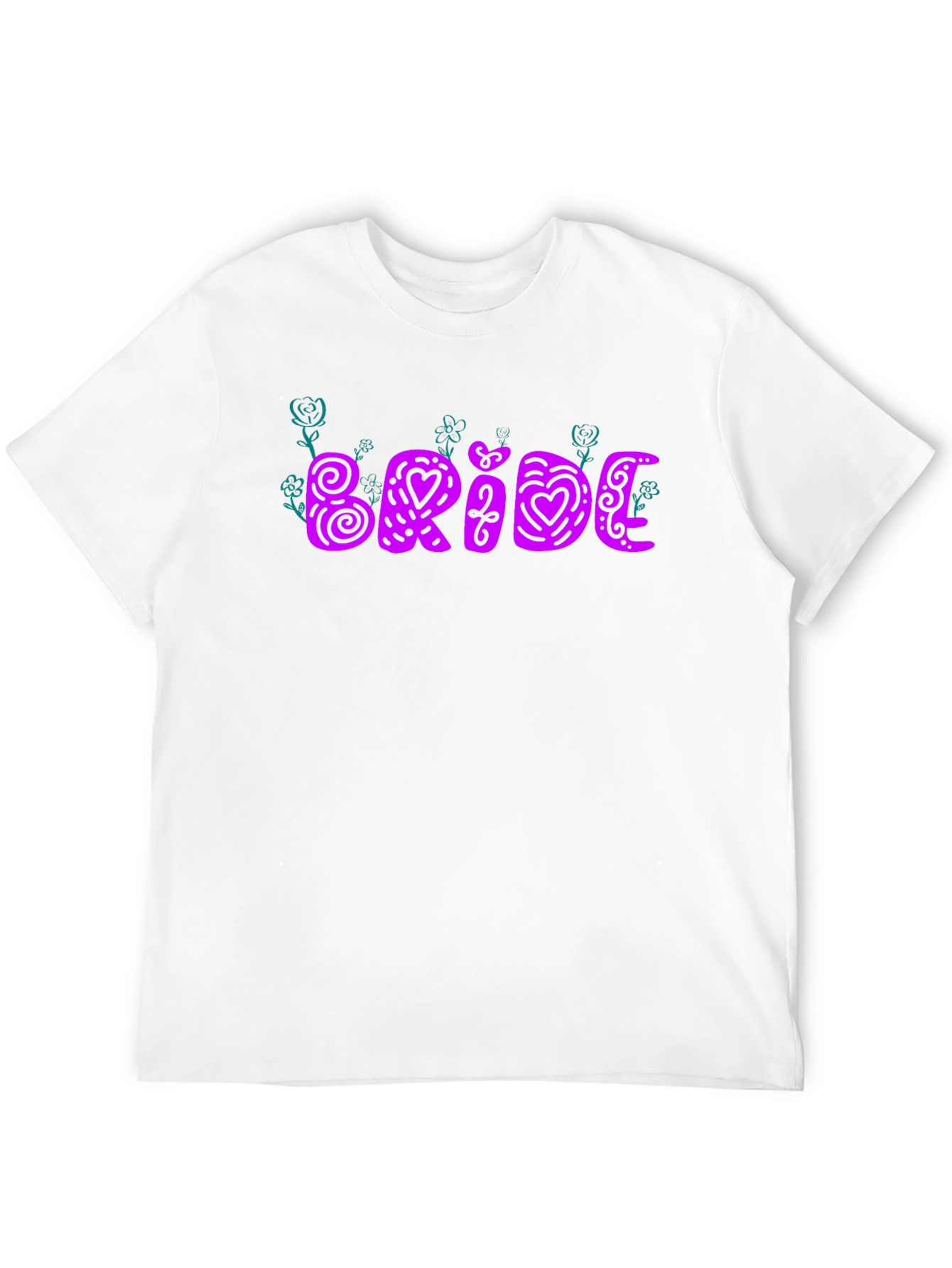 Bride Tee - Floral Heart Design