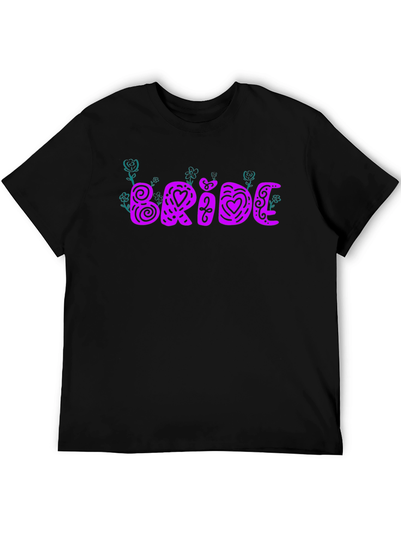 Bride Tee - Floral Heart Design