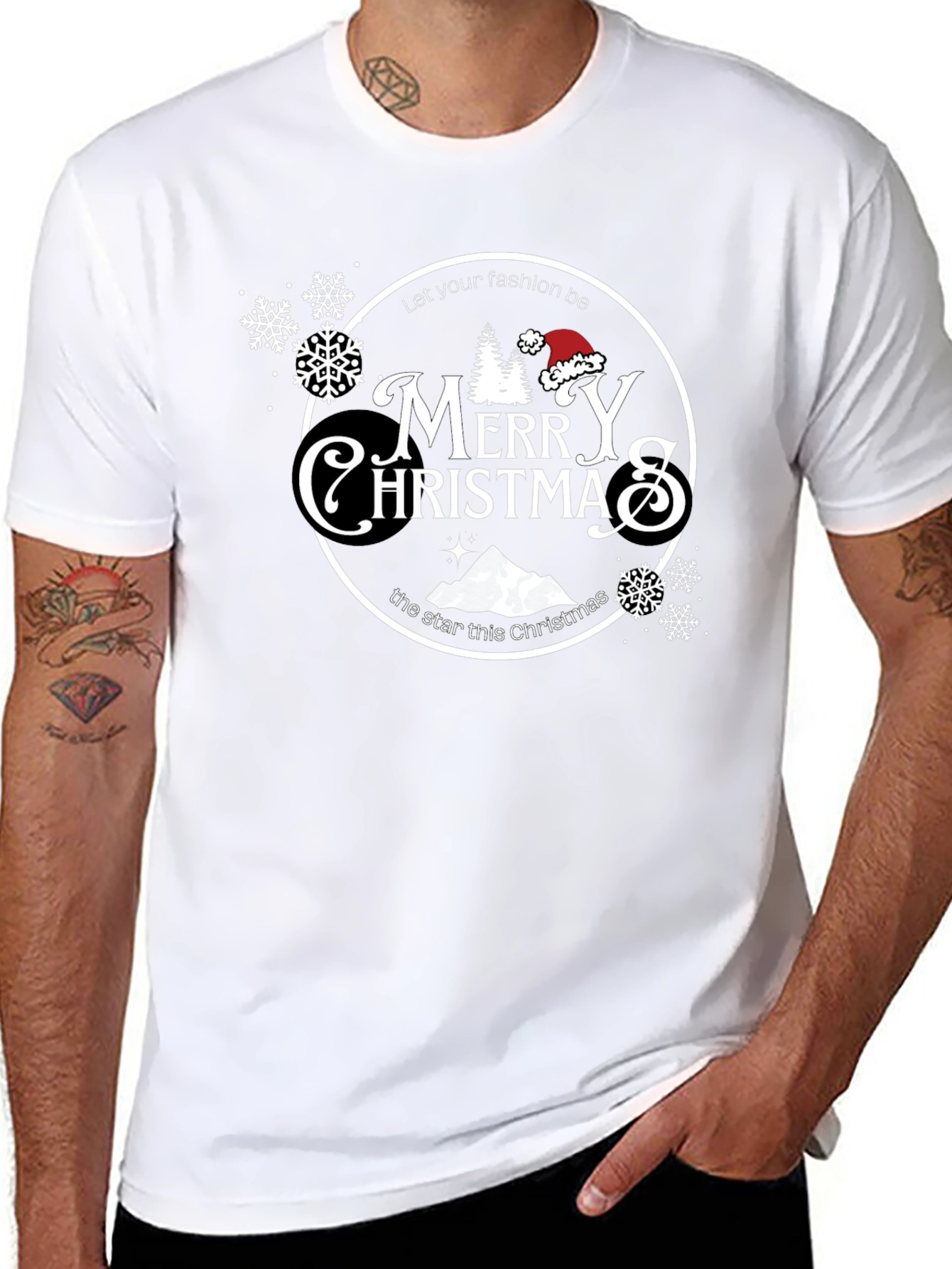 Merry Christmas Black T-Shirt