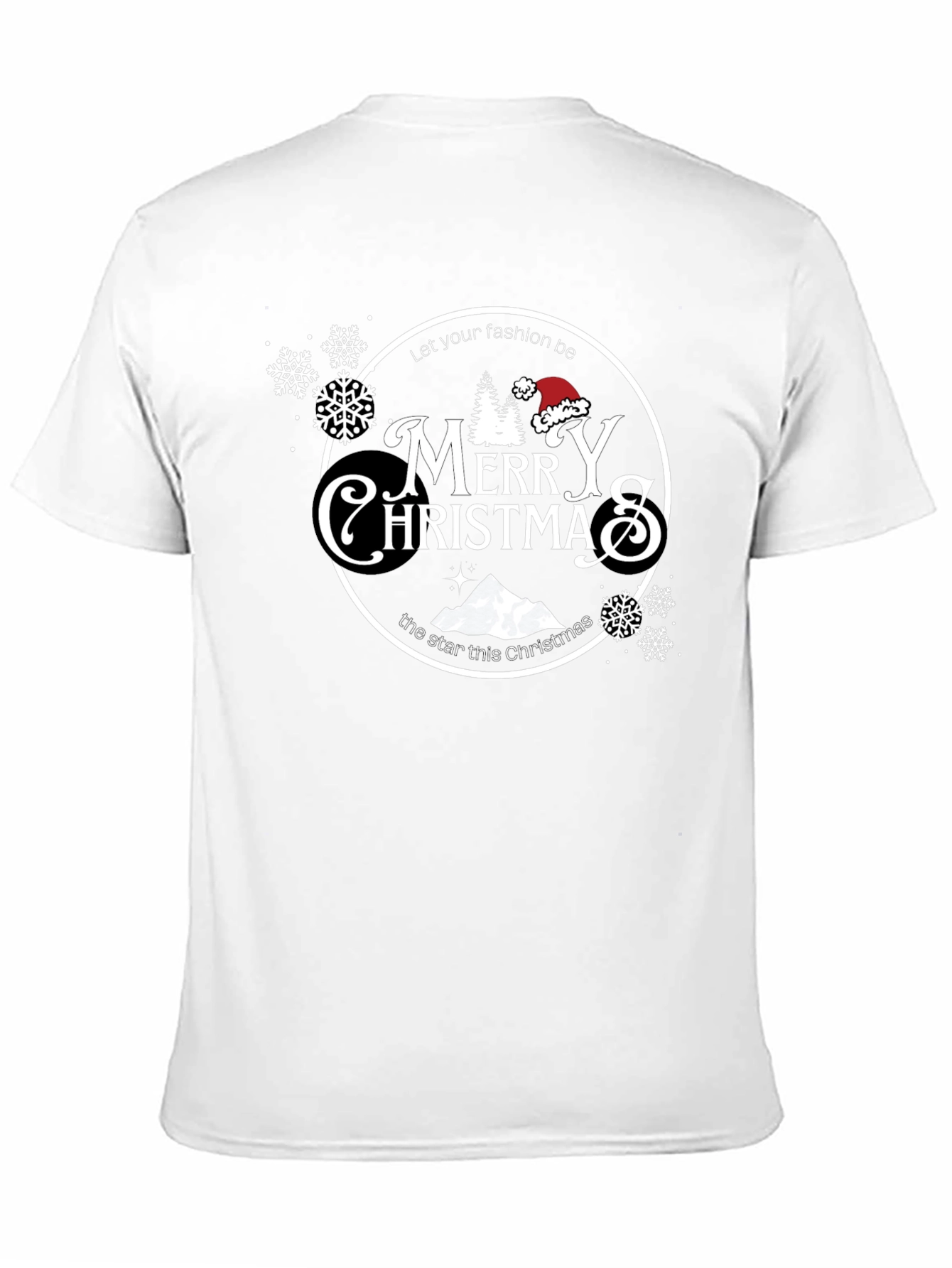 Merry Christmas Black T-Shirt