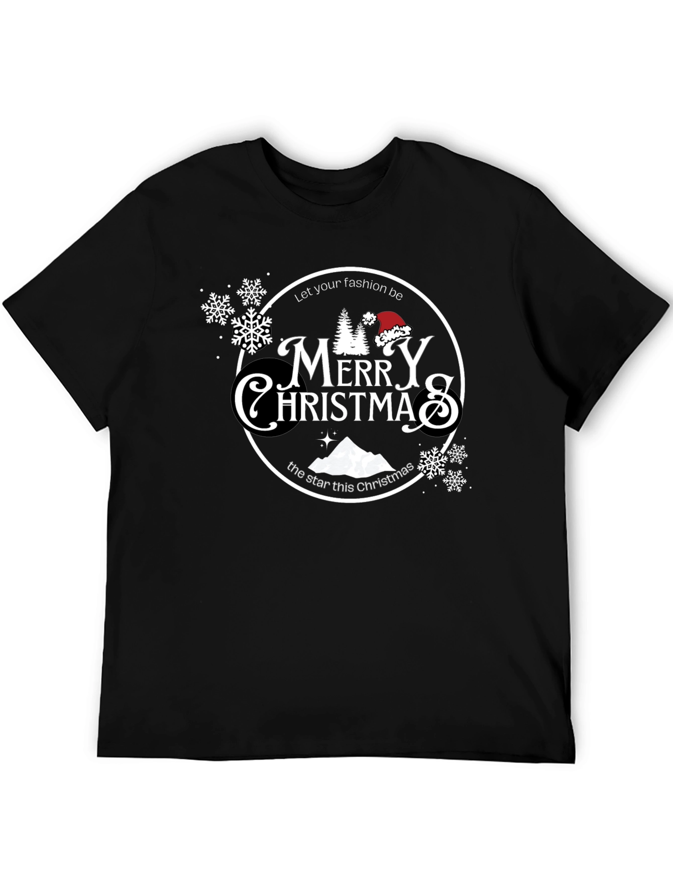 Merry Christmas Black T-Shirt