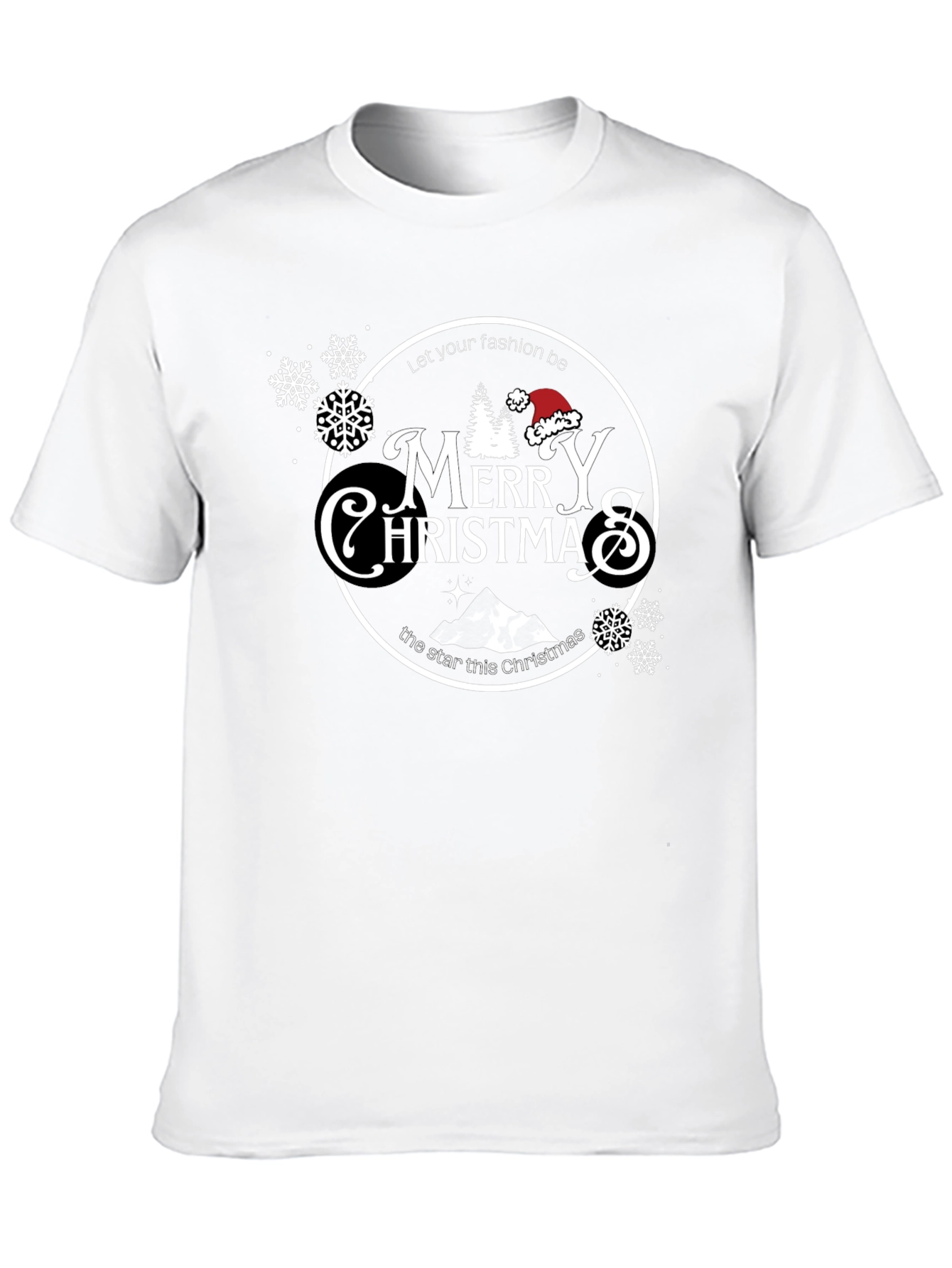Merry Christmas Black T-Shirt