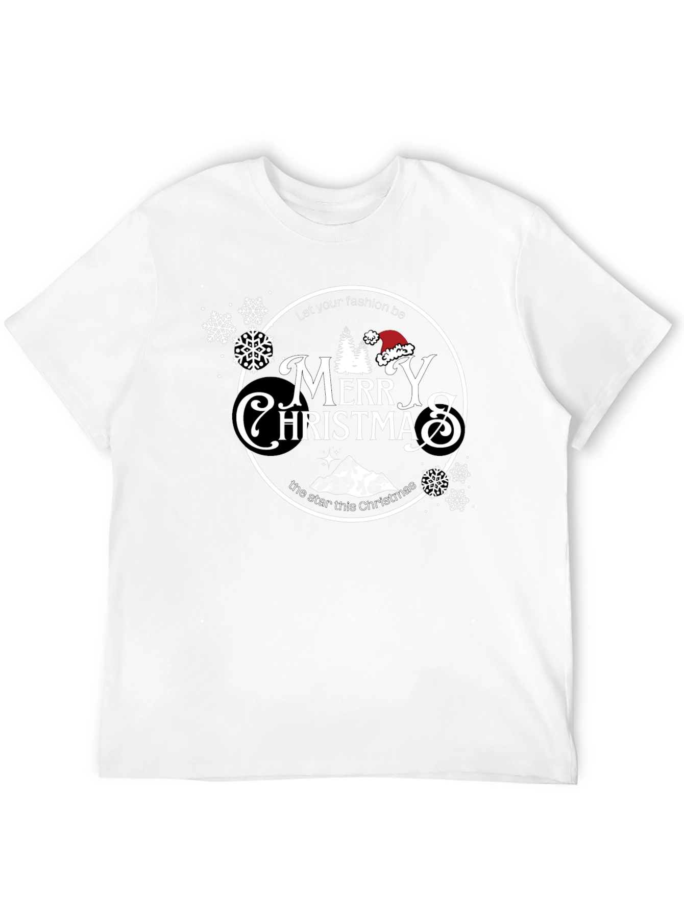 Merry Christmas Black T-Shirt