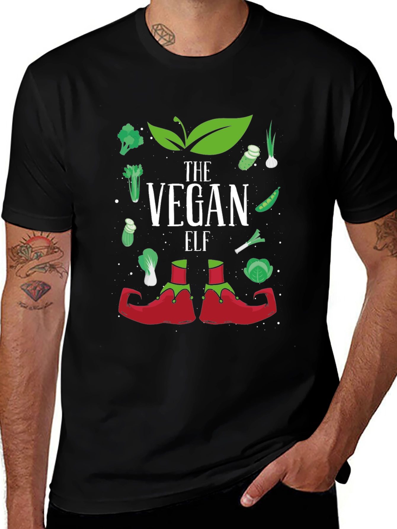 Vegan Elf T-Shirt - Holiday Vegan Apparel