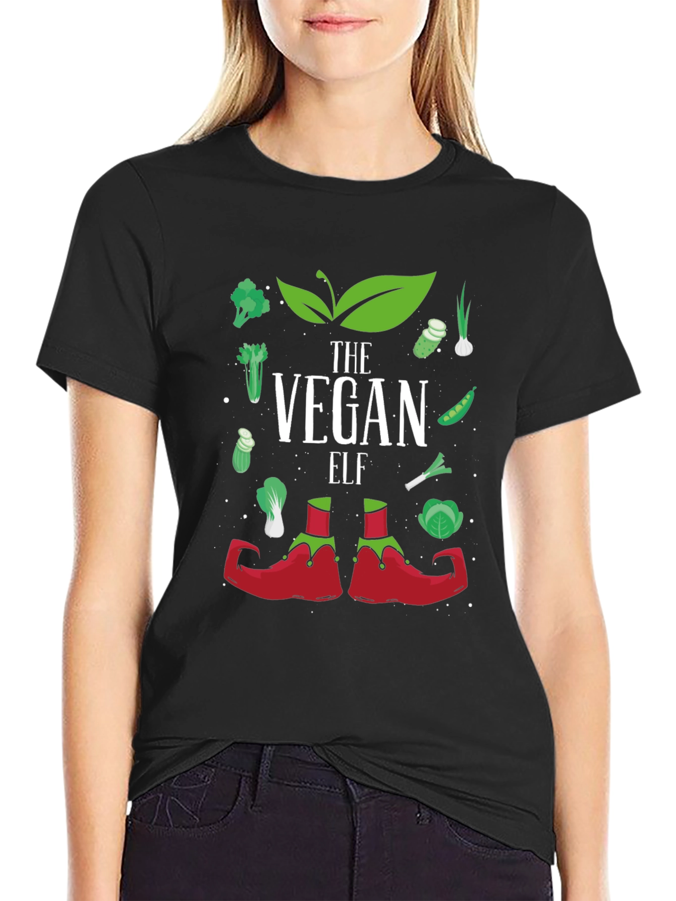Vegan Elf T-Shirt - Holiday Vegan Apparel
