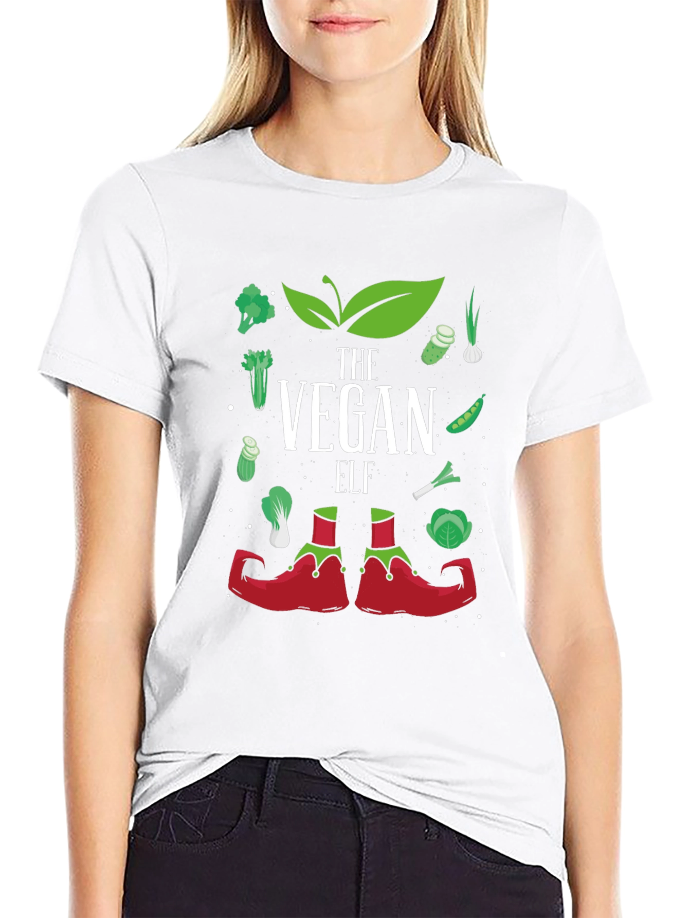 Vegan Elf T-Shirt - Holiday Vegan Apparel
