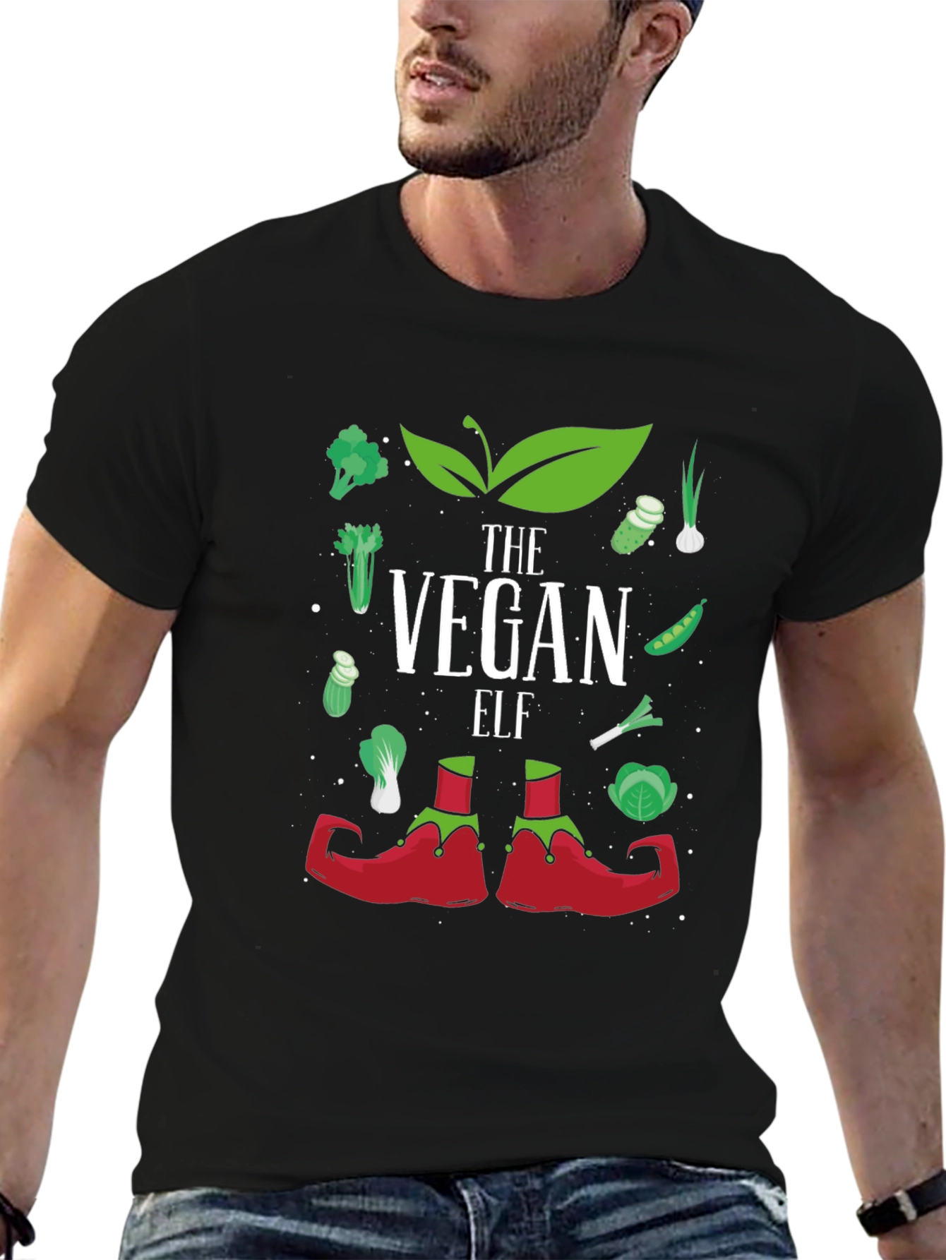 Vegan Elf T-Shirt - Holiday Vegan Apparel