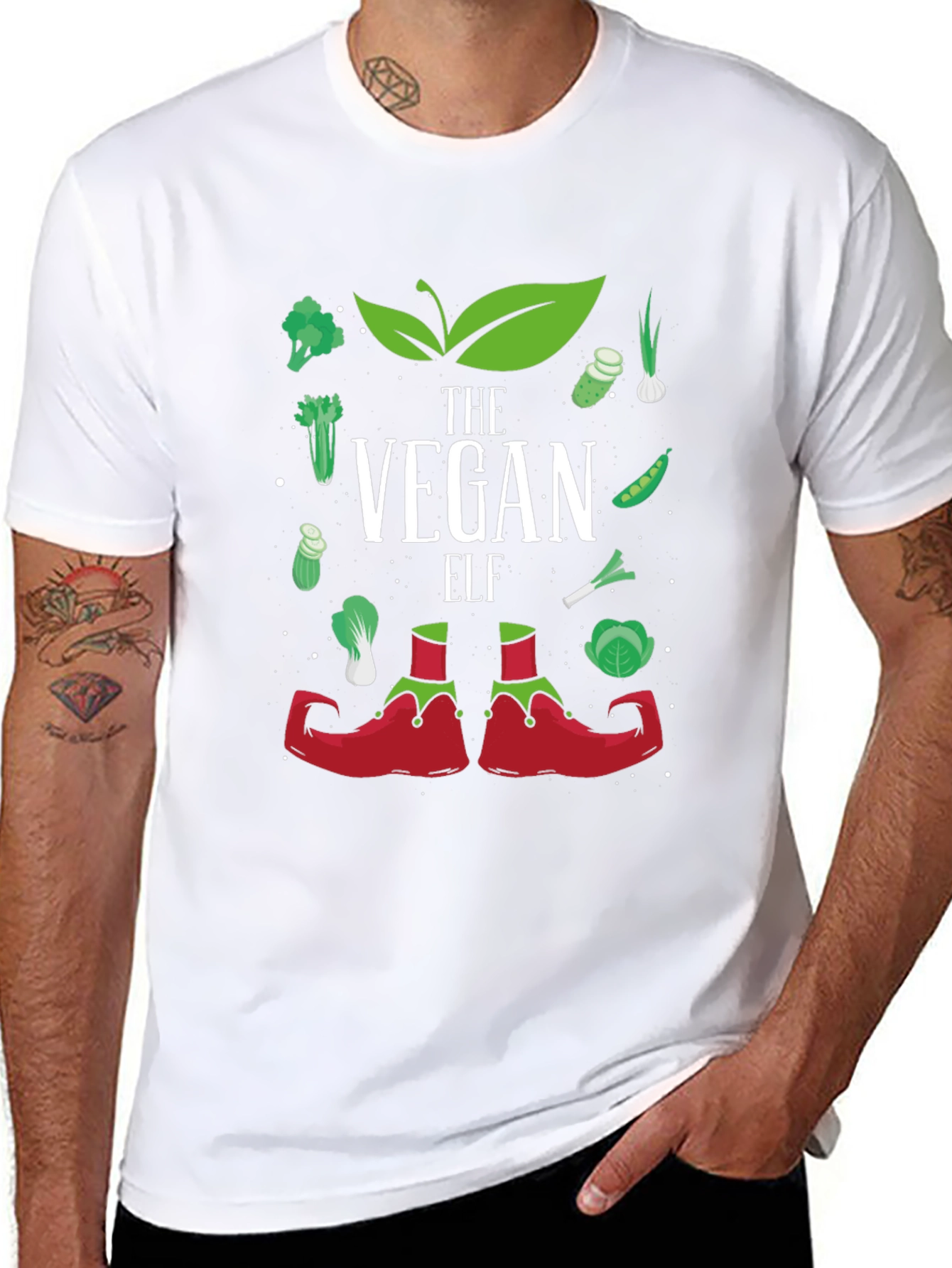 Vegan Elf T-Shirt - Holiday Vegan Apparel