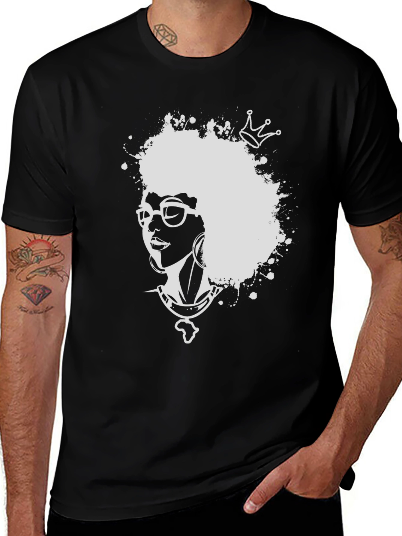 Black History Month Afro Queen T-Shirt