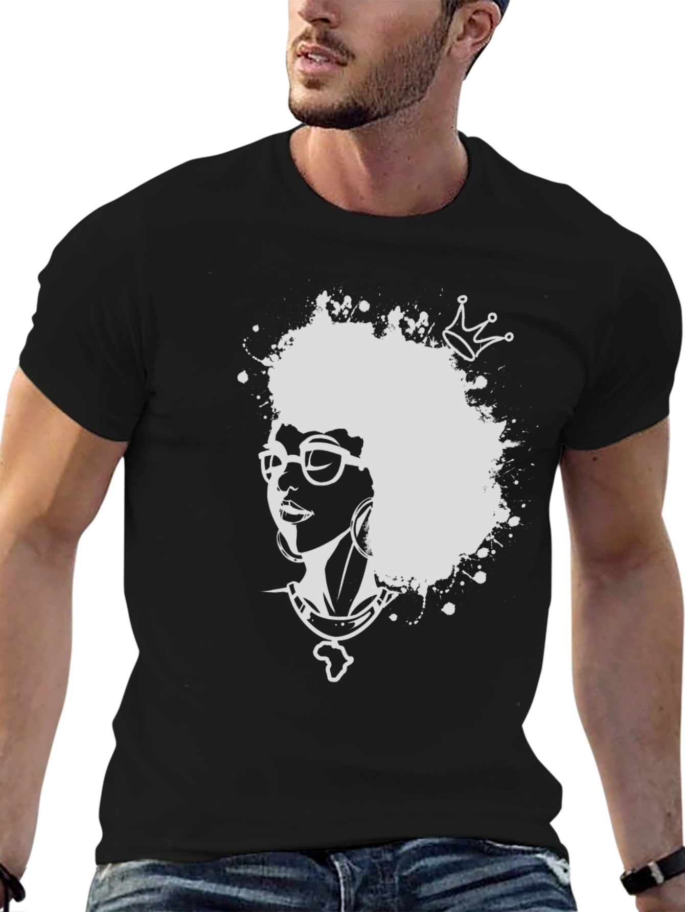 Black History Month Afro Queen T-Shirt