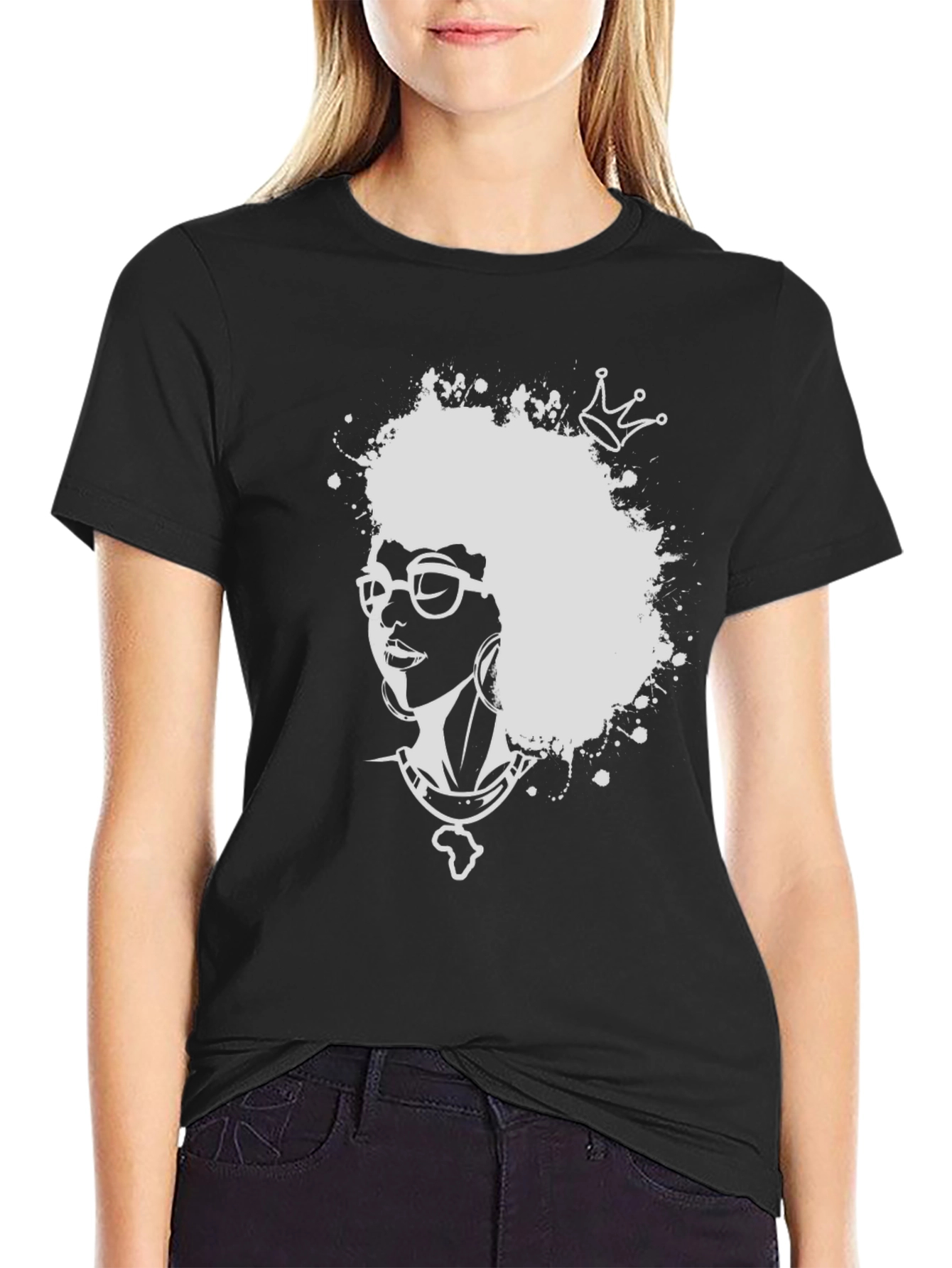 Black History Month Afro Queen T-Shirt
