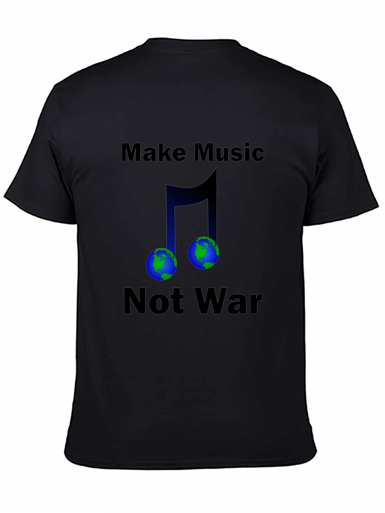 Make Music Not War Earth T-Shirt