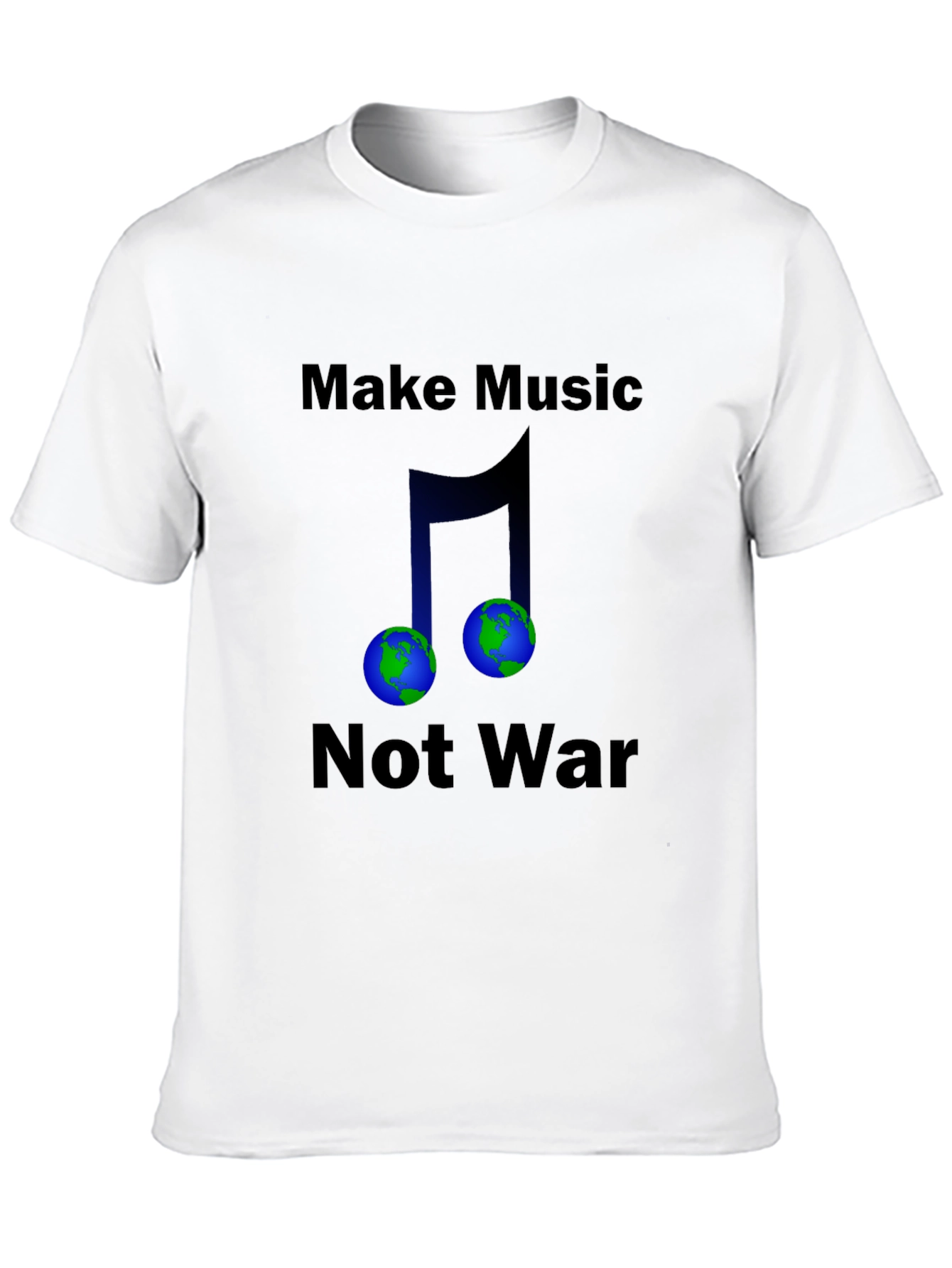 Make Music Not War Earth T-Shirt