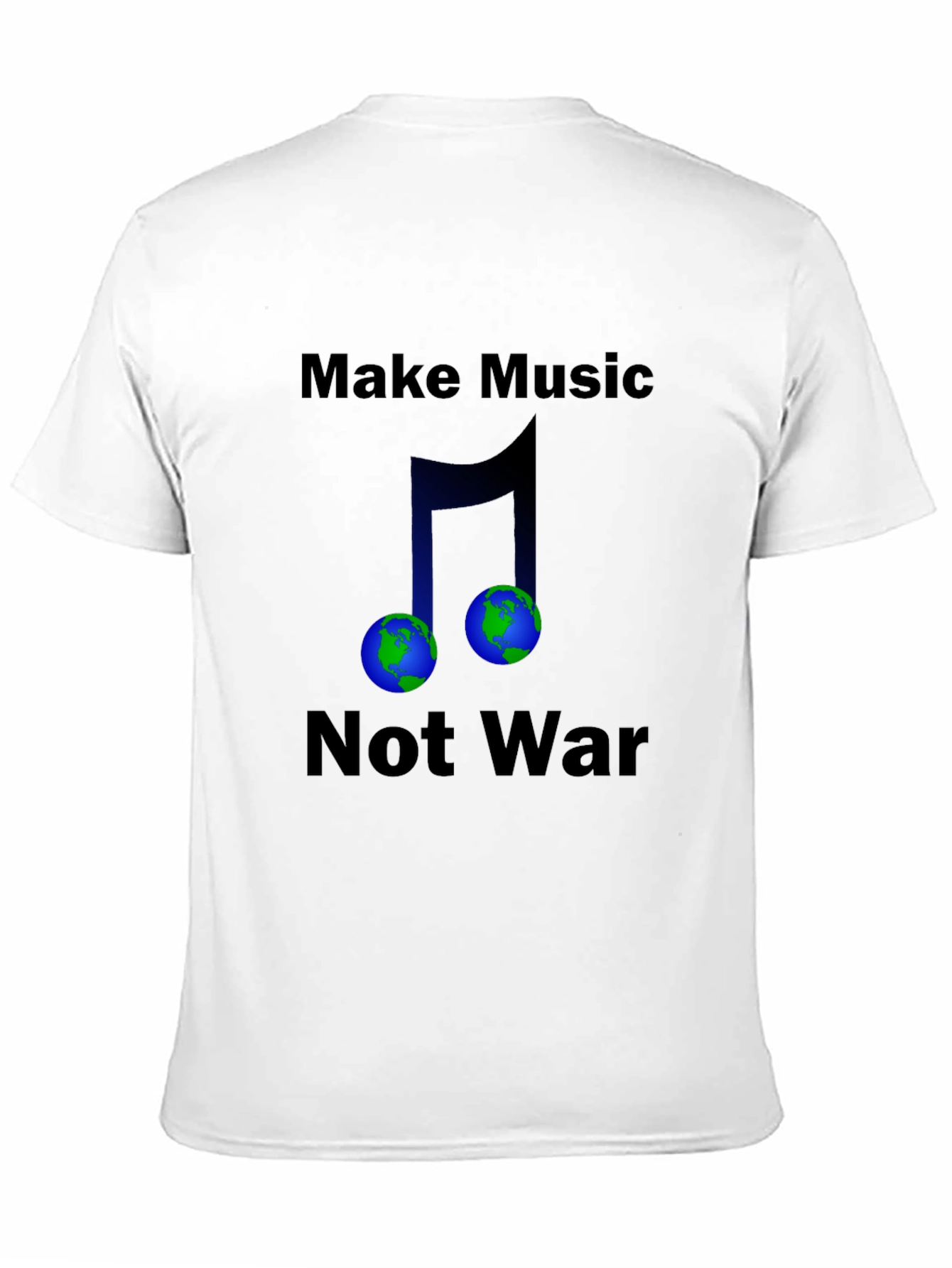 Make Music Not War Earth T-Shirt