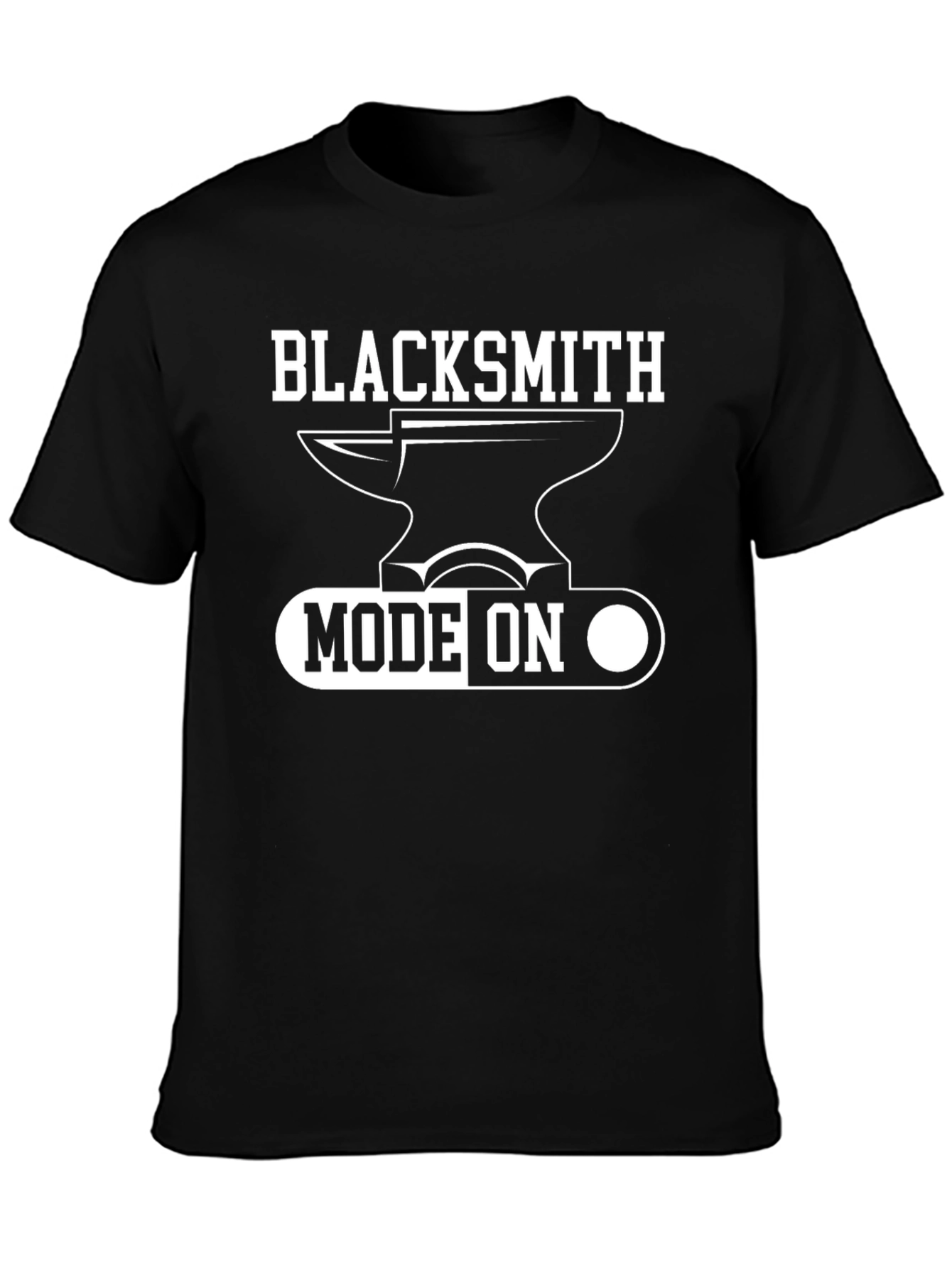 Blacksmith Mode On Graphic Tee - Black