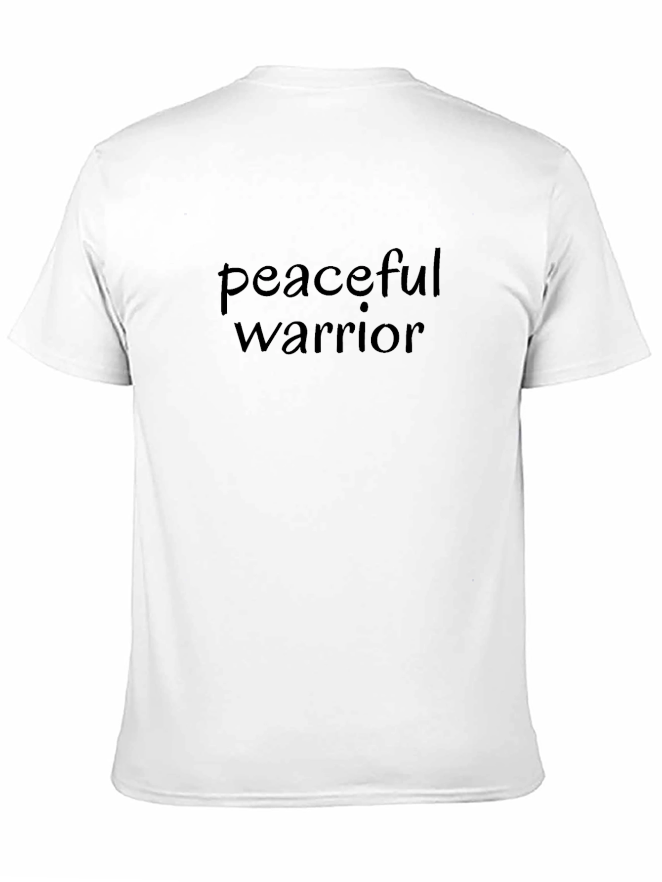 Peaceful Warrior Black Graphic Tee