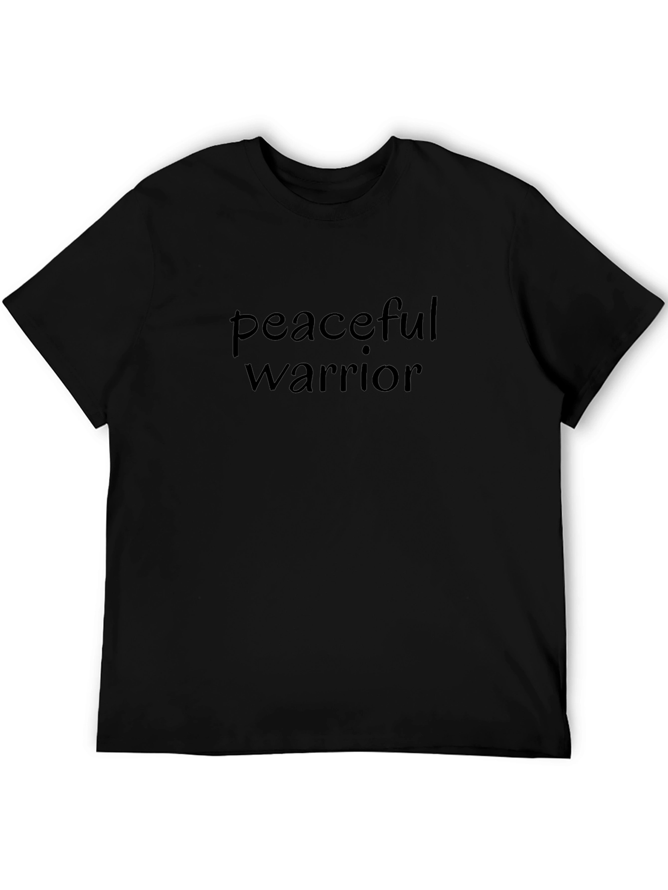Peaceful Warrior Black Graphic Tee