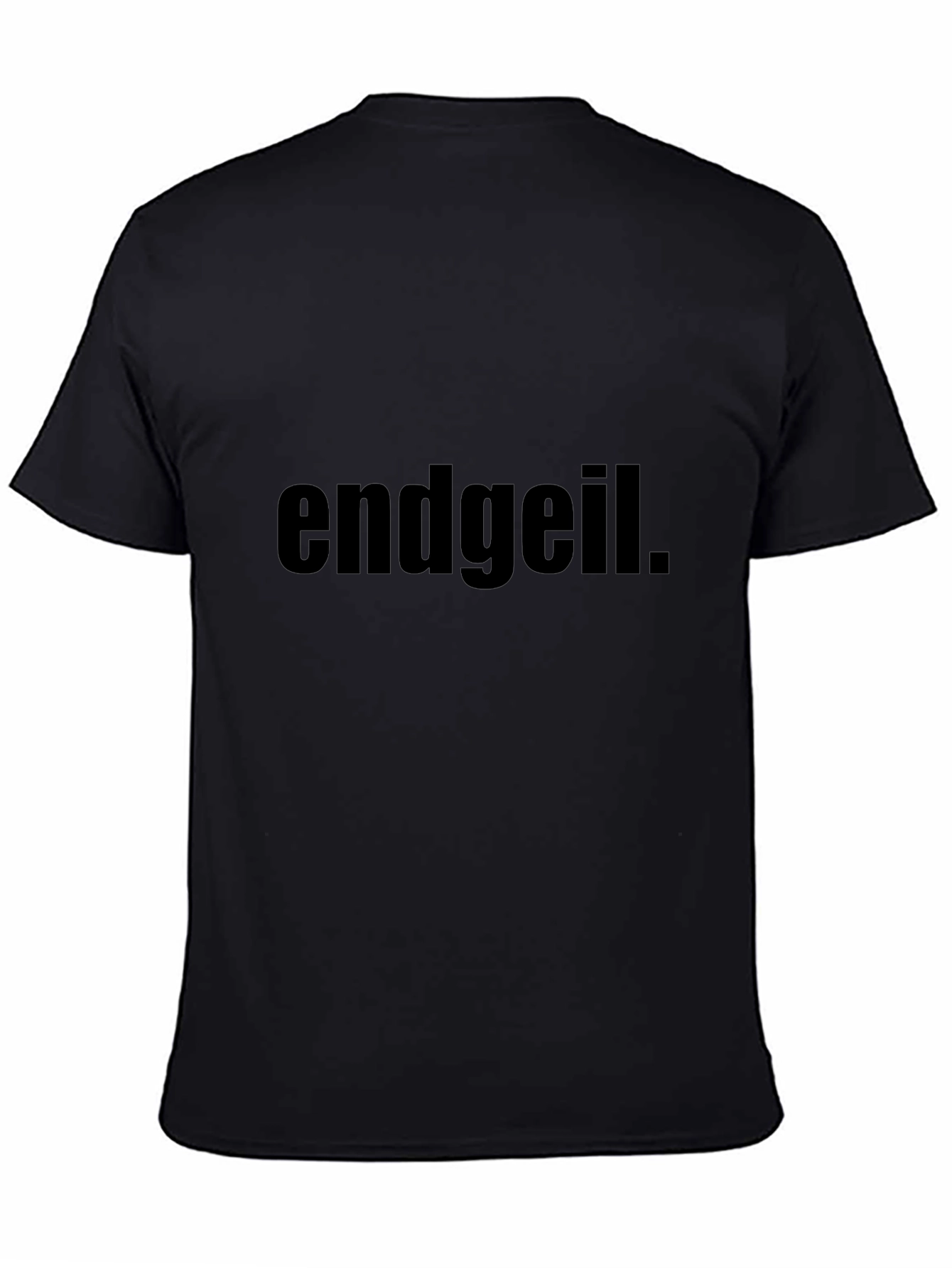 Endgeil Graphic Tee - Black Cotton Blend T-Shirt