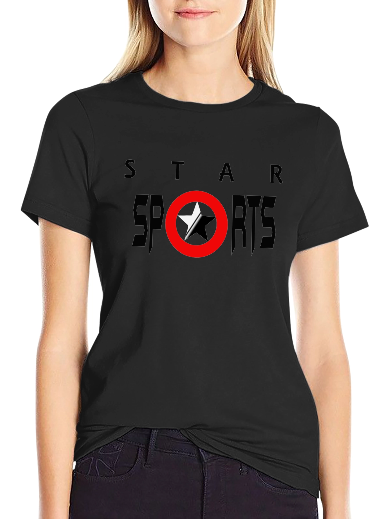 Star Sports Black T-Shirt