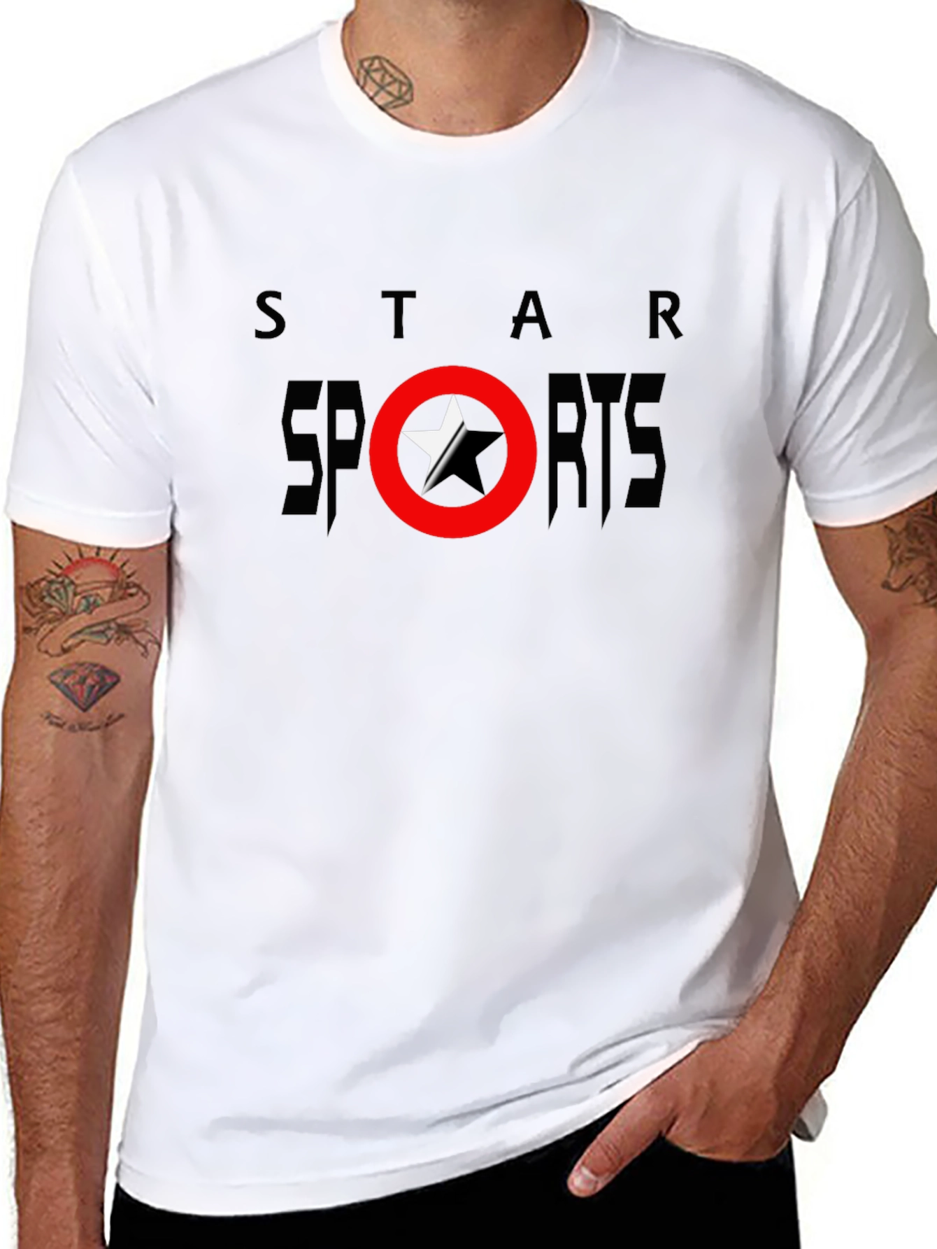 Star Sports Black T-Shirt