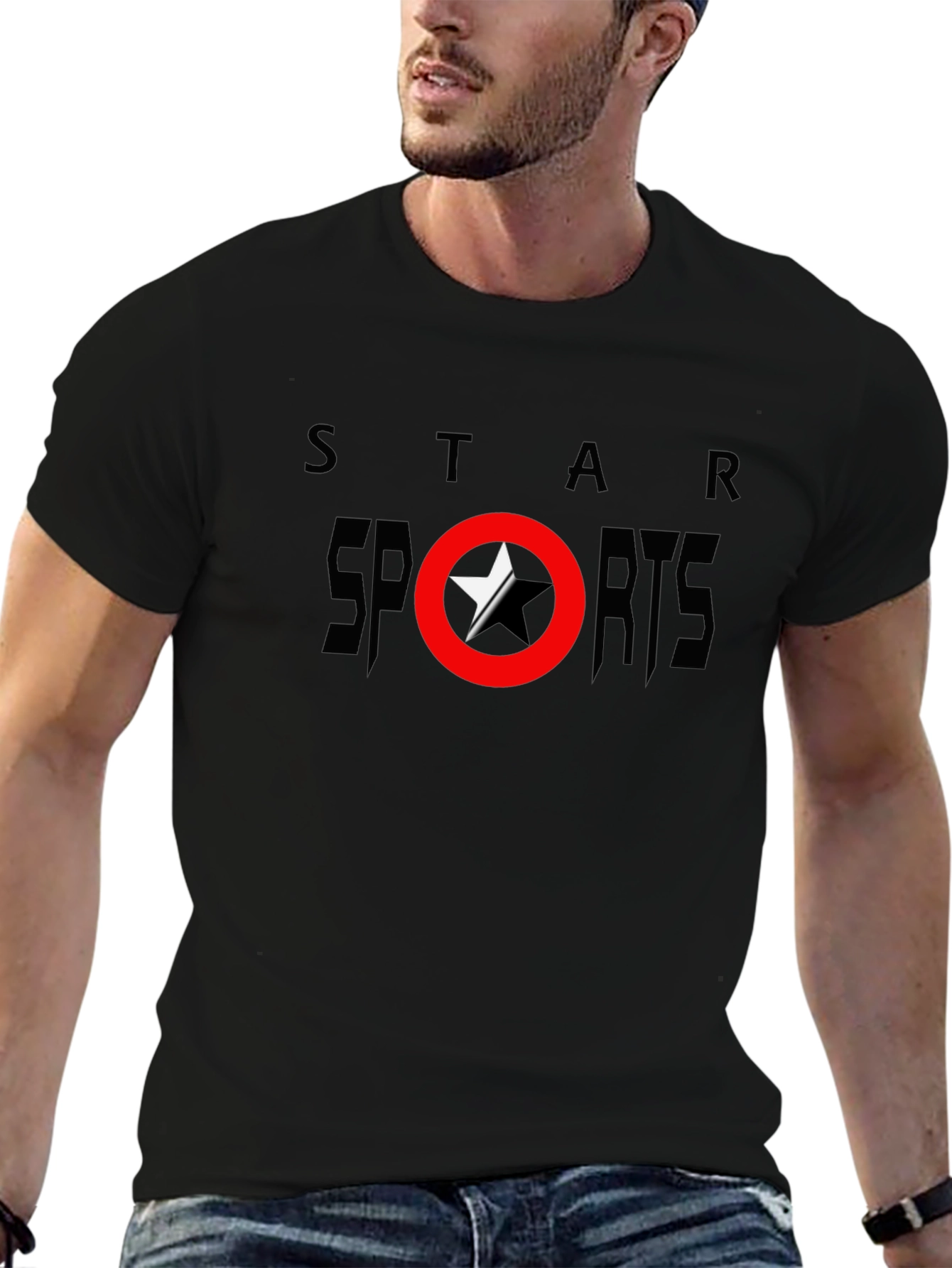Star Sports Black T-Shirt