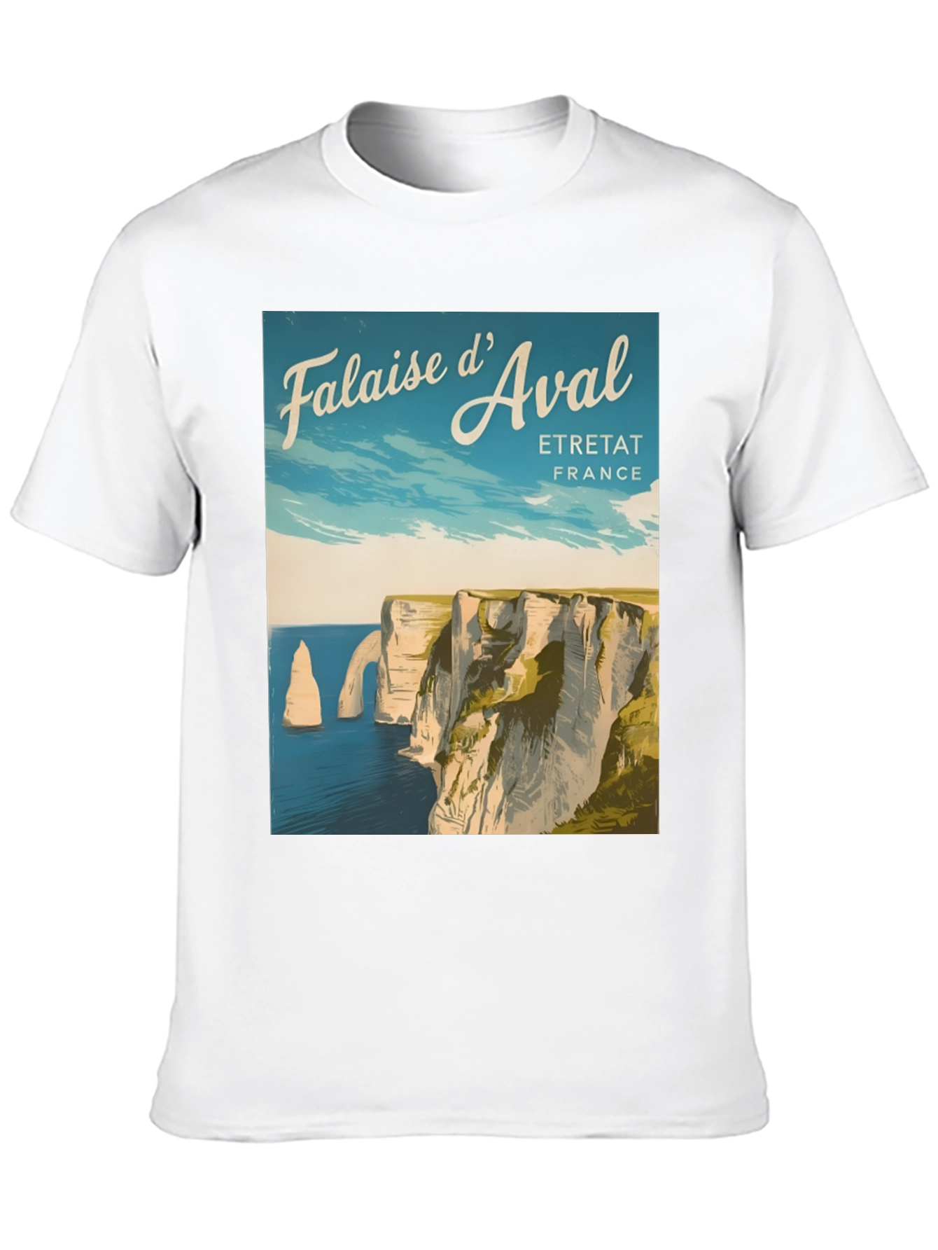 Falaise dAval Etretat France T-Shirt