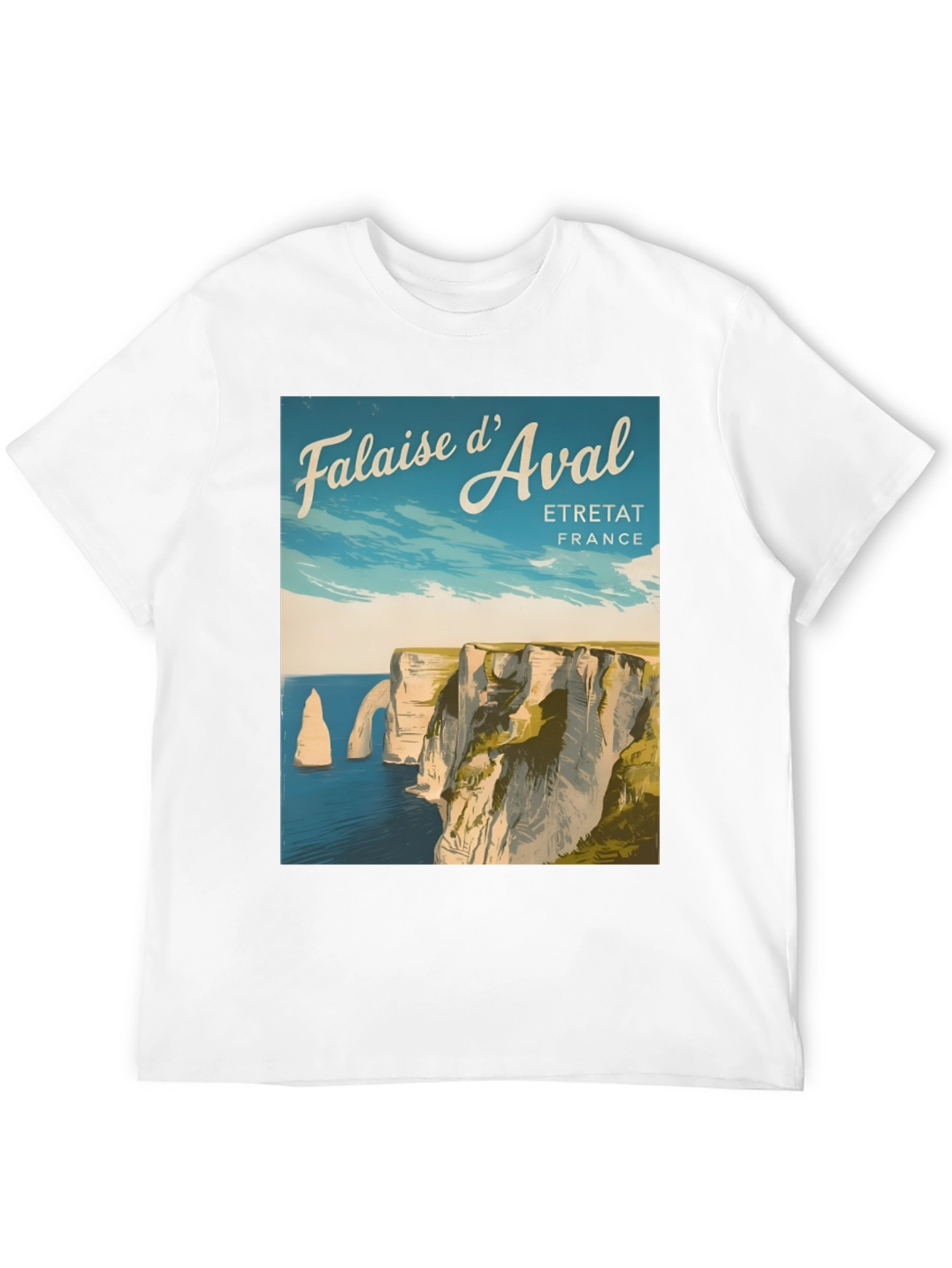 Falaise dAval Etretat France T-Shirt