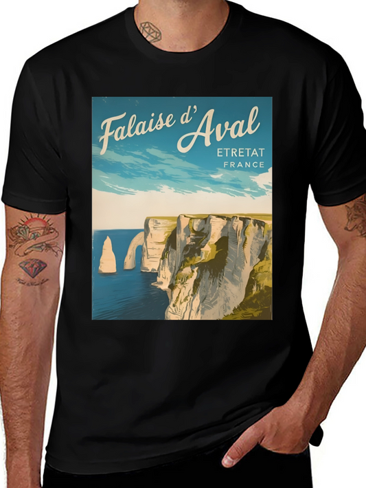Falaise dAval Etretat France T-Shirt
