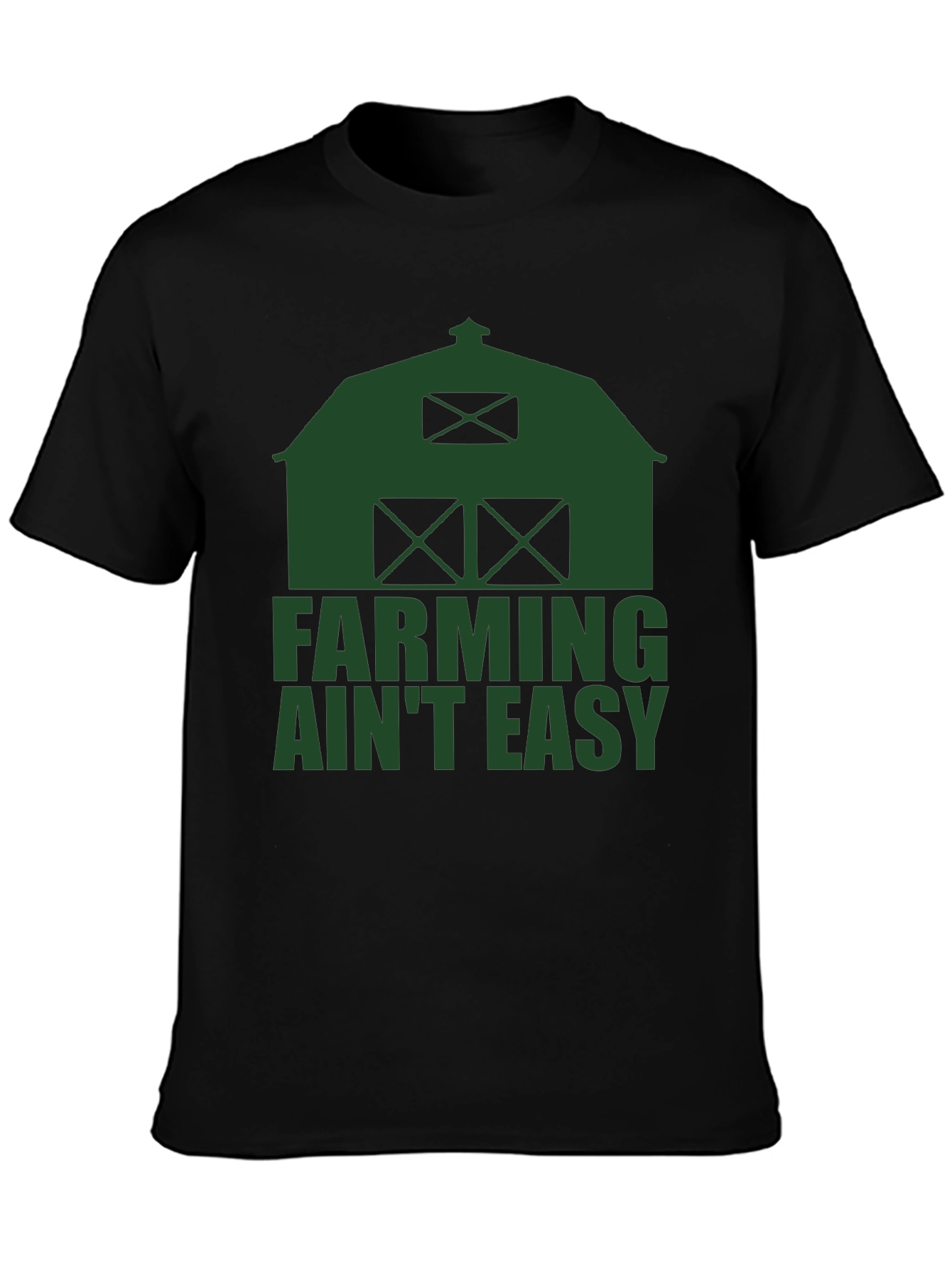Farming Aint Easy T-Shirt - Black
