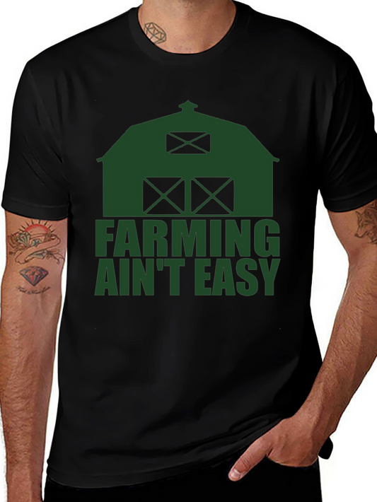 Farming Aint Easy T-Shirt - Black