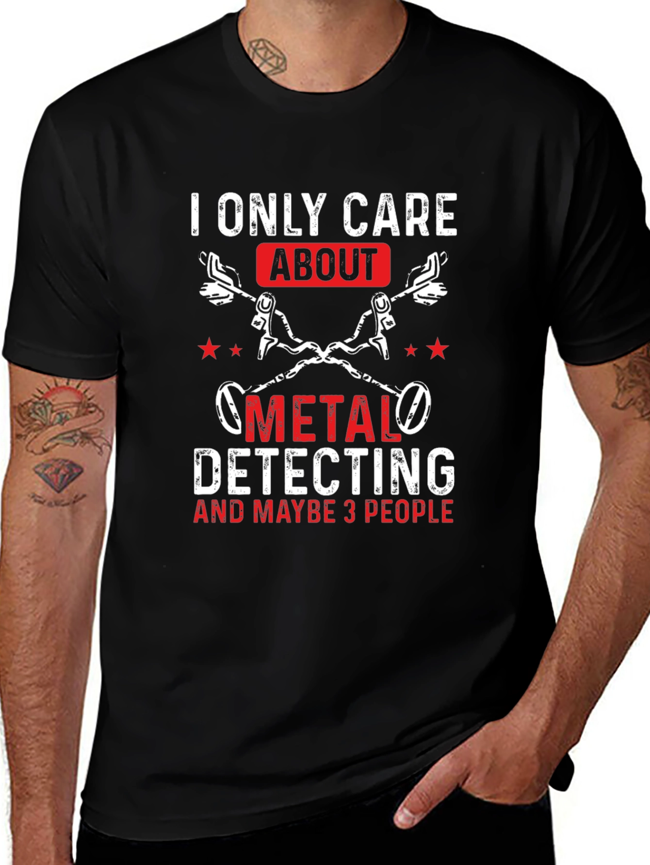 Metal Detecting T-Shirt - I Only Care About...